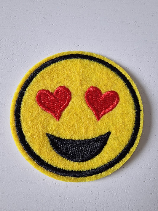 Emoji patch Hjärtan - Rino Design AB