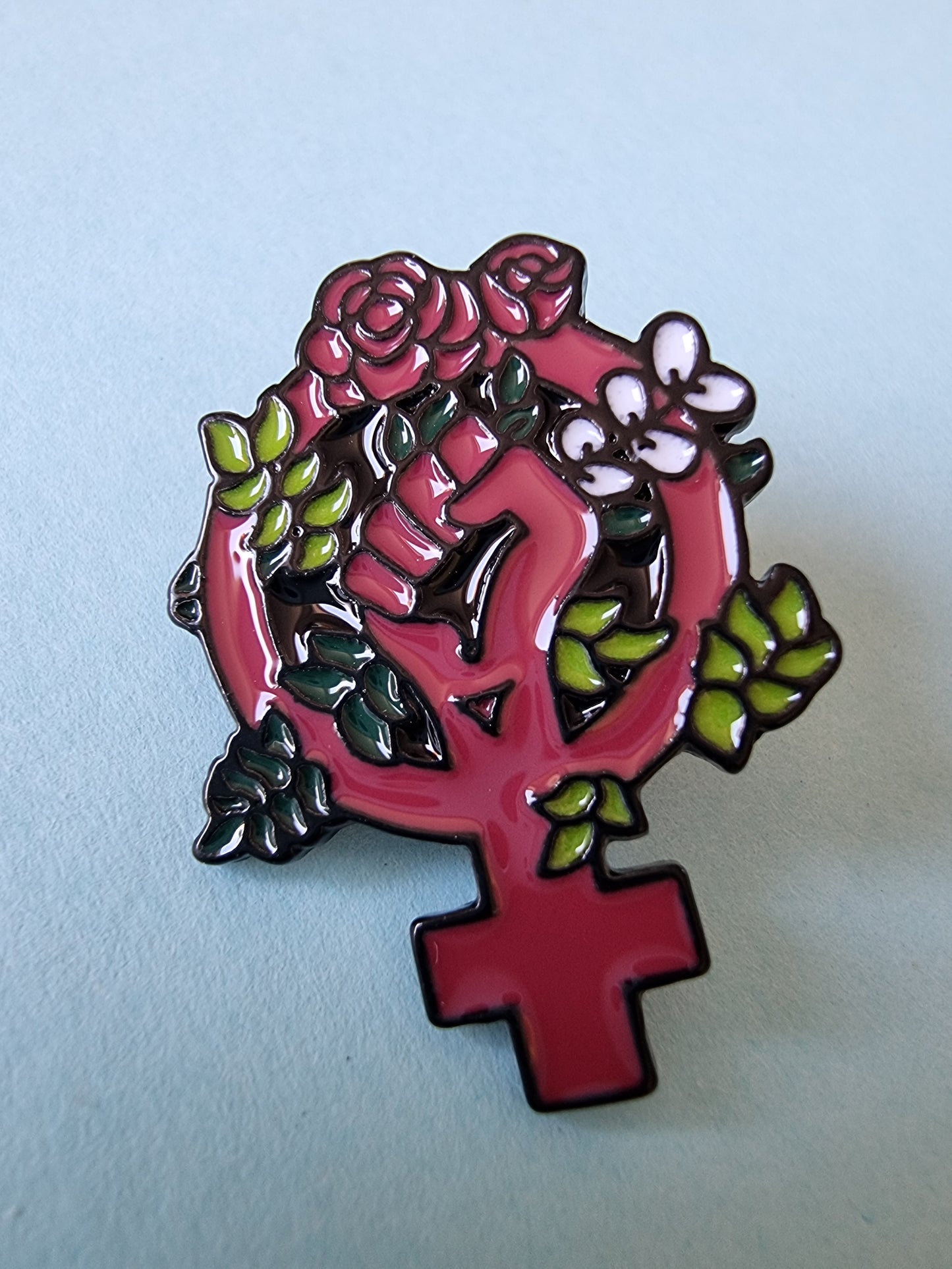 Pin Feminist rosor - Rino Design AB