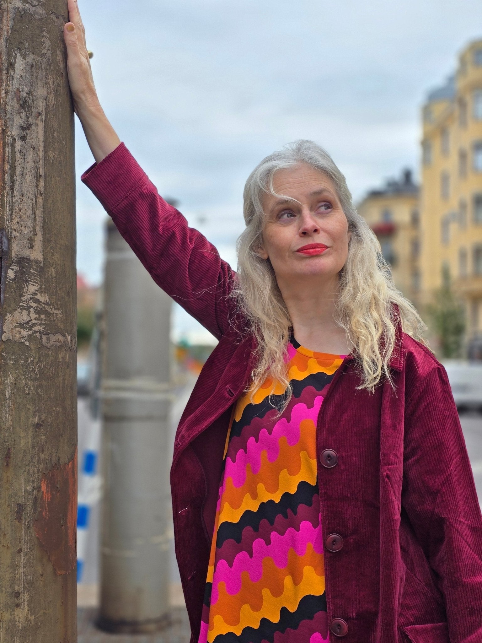 Klänning A - linje Krusning | Rino Klänning i S från Rino Design Sthlm