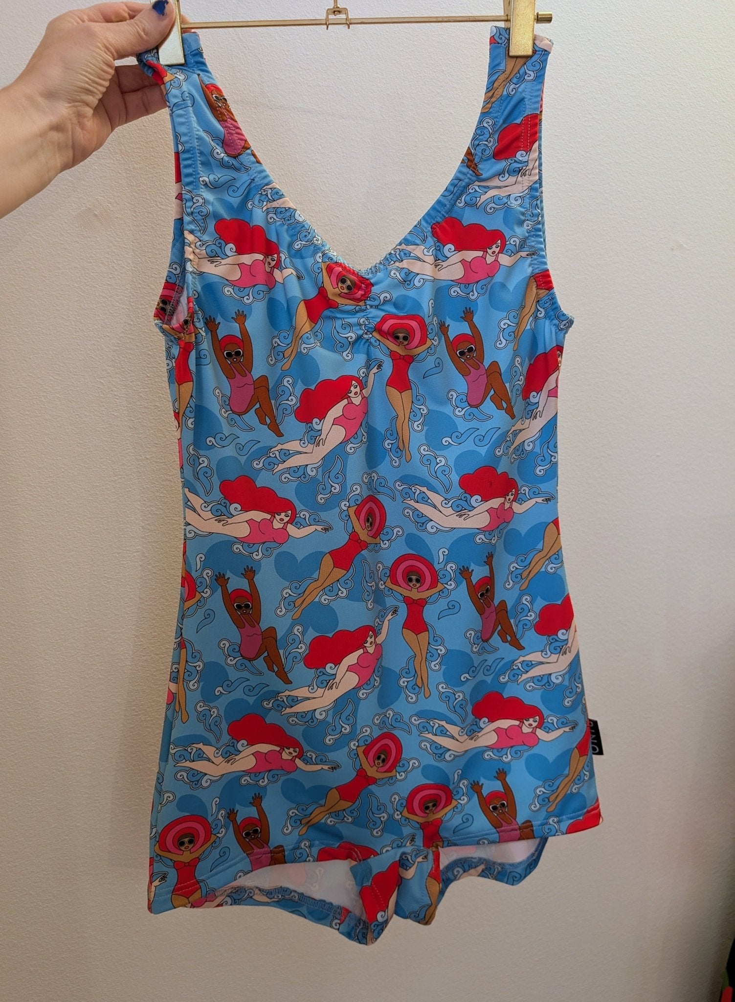 Blå Baddräkt Kvinnor som vågar | Rino Baddräkt i S från Rino Design Sthlm