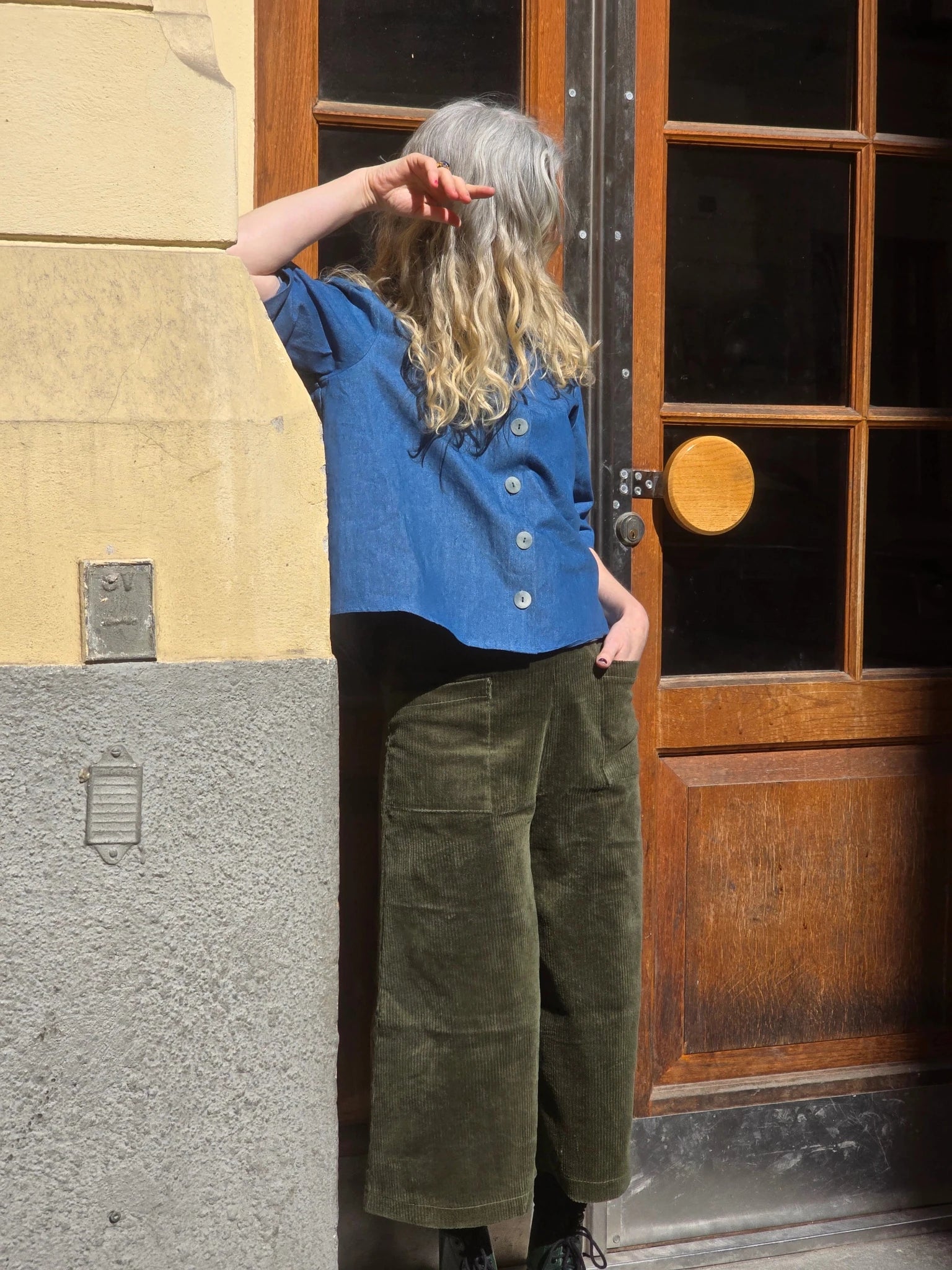 Blus Jeans Blå | Rino Blus i S från Rino Design Sthlm