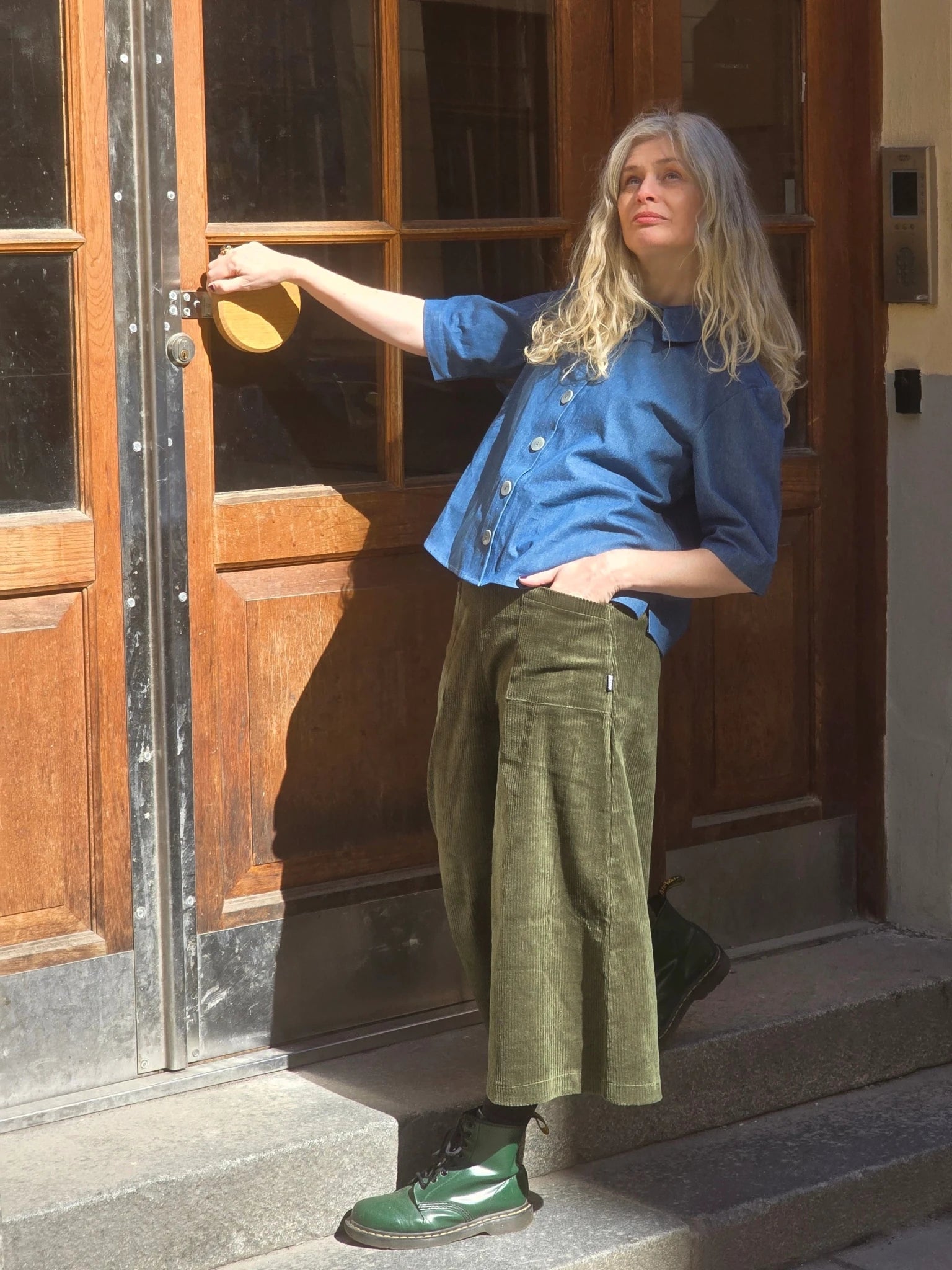 Blus Jeans Blå | Rino Blus i S från Rino Design Sthlm