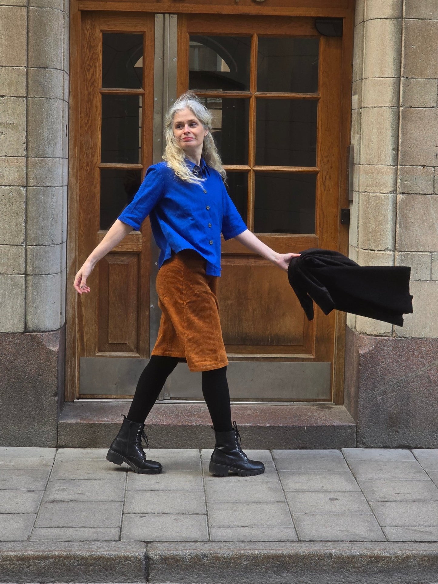 Blus Linne Klarblå - Rino Design Sthlm