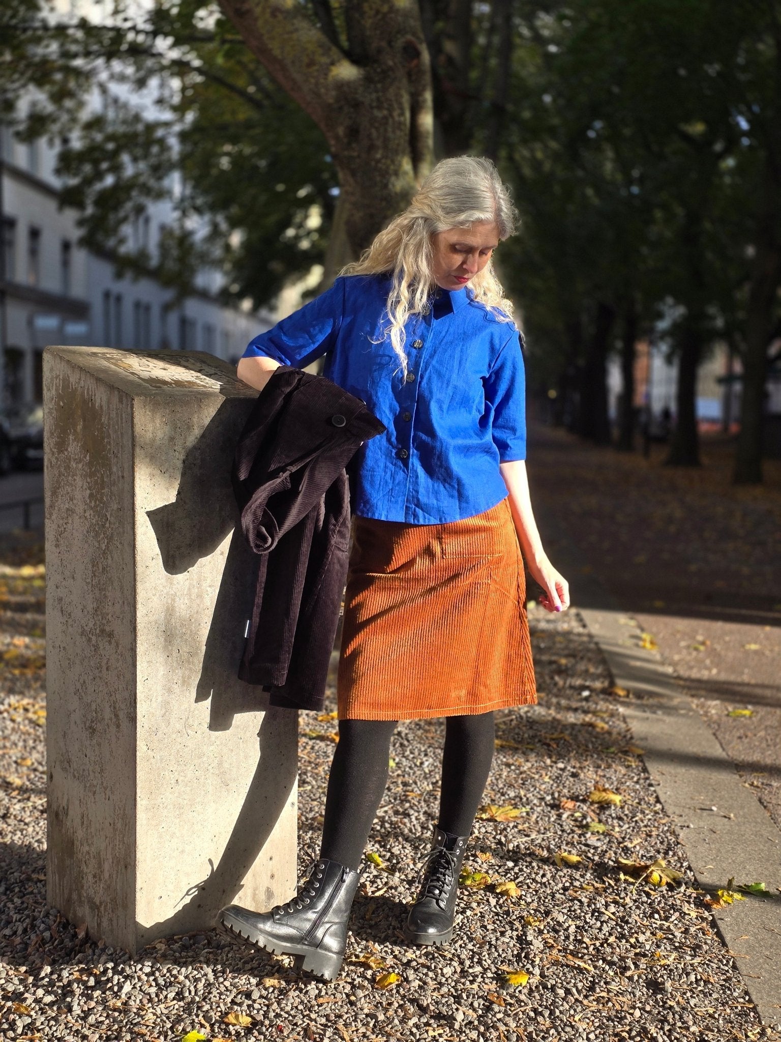 Blus Linne Klarblå - Rino Design Sthlm