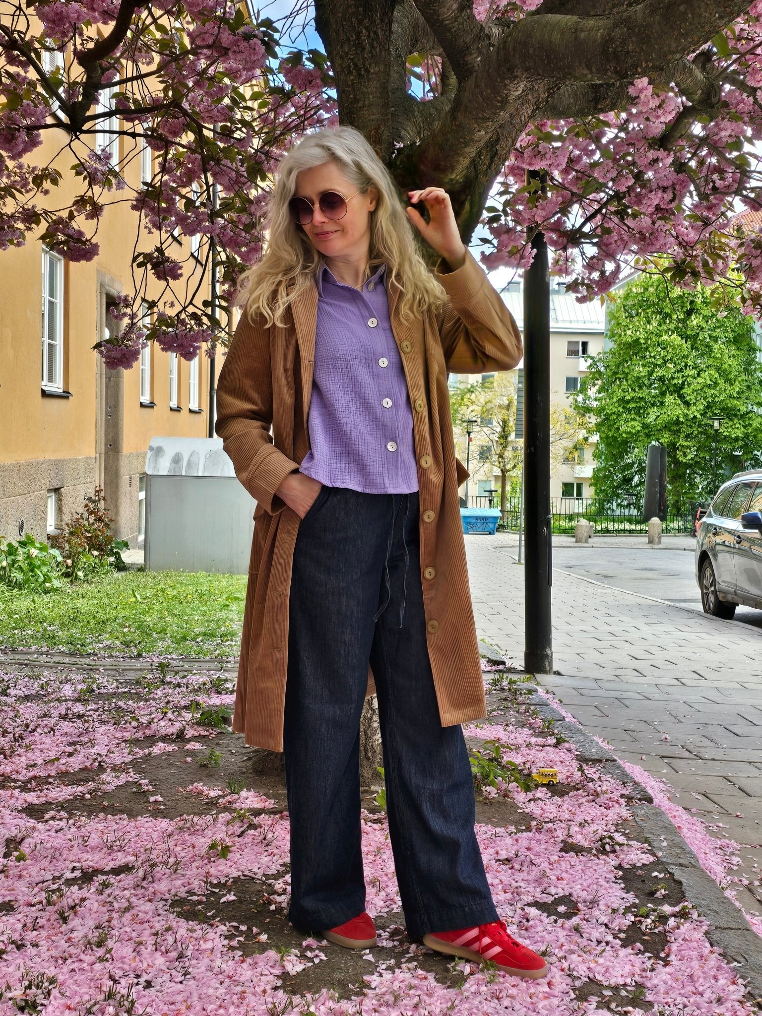 Blus Ljuslila Muslin | Rino Blus i S från Rino Design Sthlm