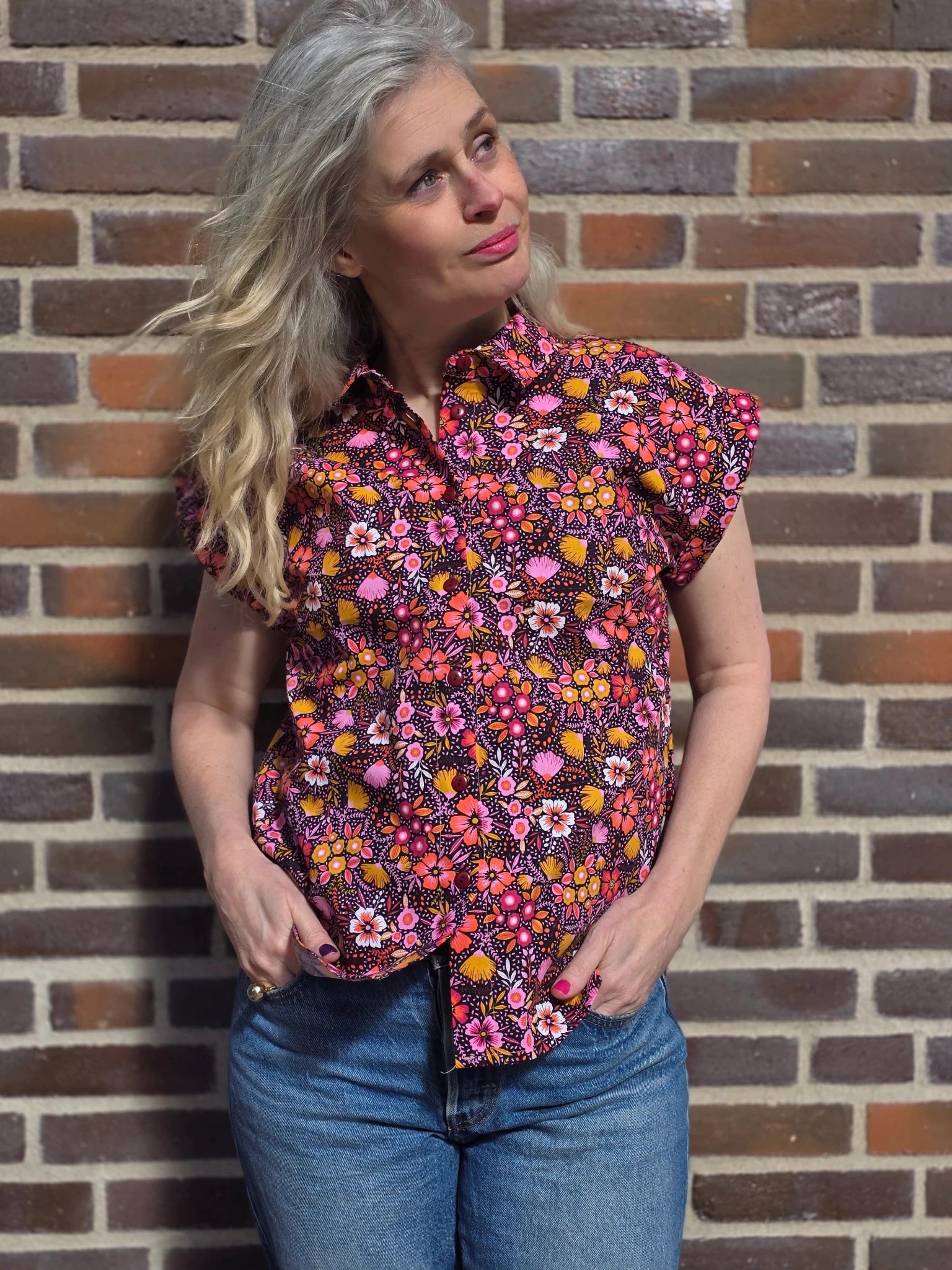 Blus Nätt Fyrverkeri | Rino Blus i S/M från Rino Design Sthlm