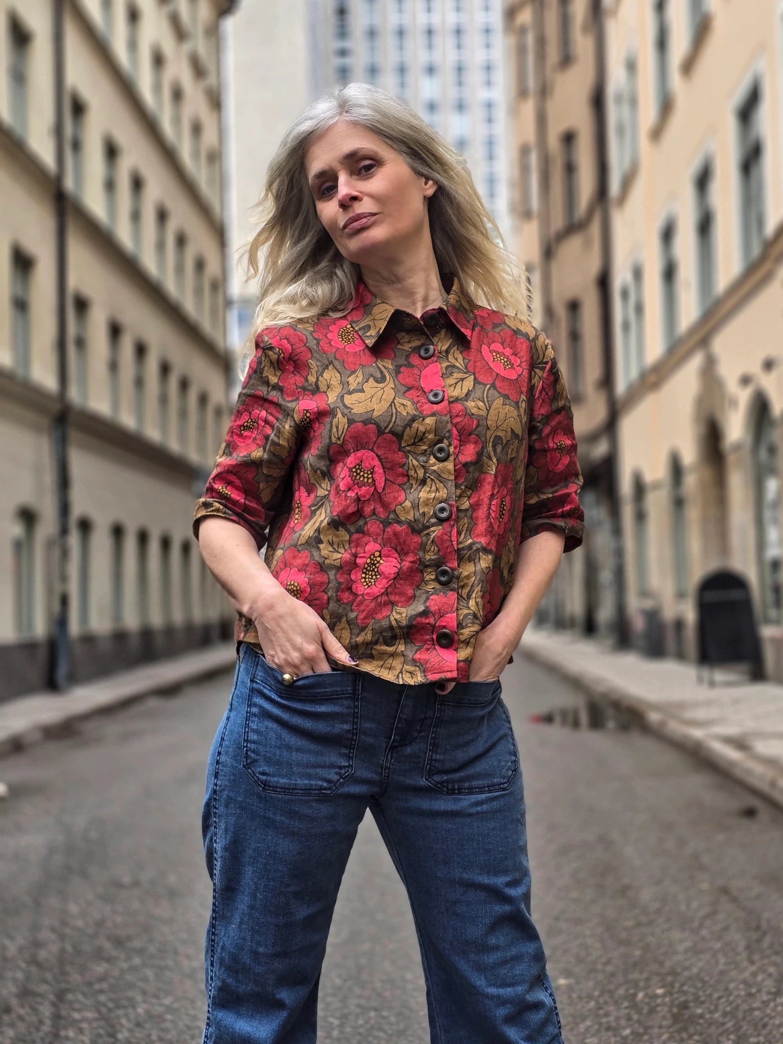 Blus Rosenvik lin | Rino Blus i S från Rino Design Sthlm