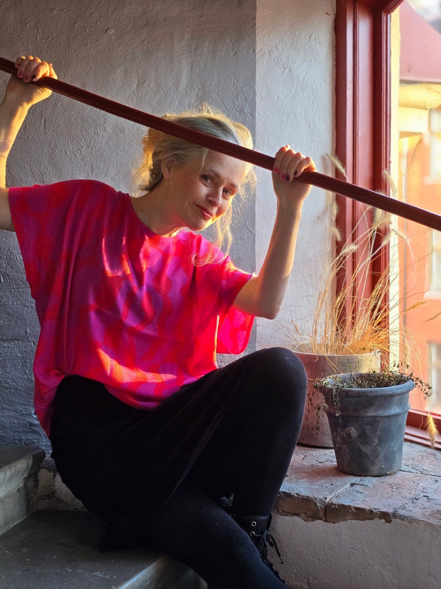 Box - blus dam – Cerise viskos - Rino Design Sthlm