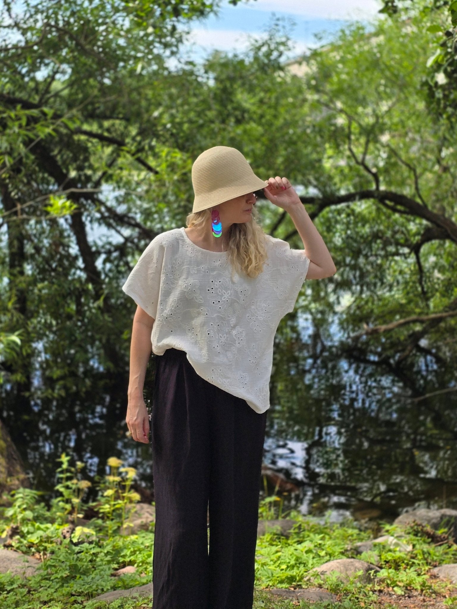 Box-blus dam Muslin Brodyr | Rino Box-blus i S/M från Rino Design Sthlm