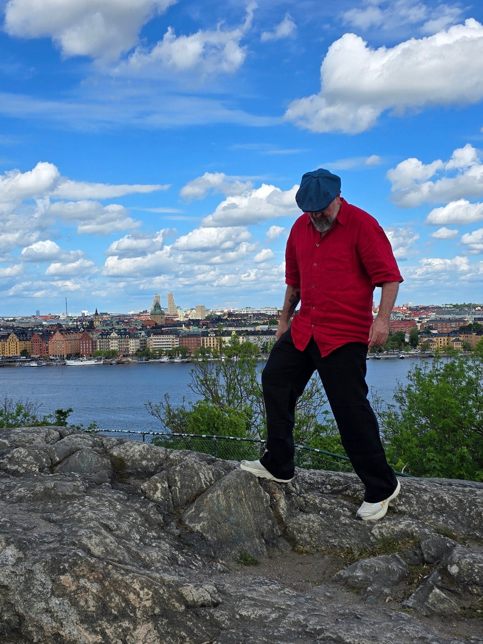 Byxor 100% Linne Svart | Rino Man Byxor i S från Rino Design Sthlm
