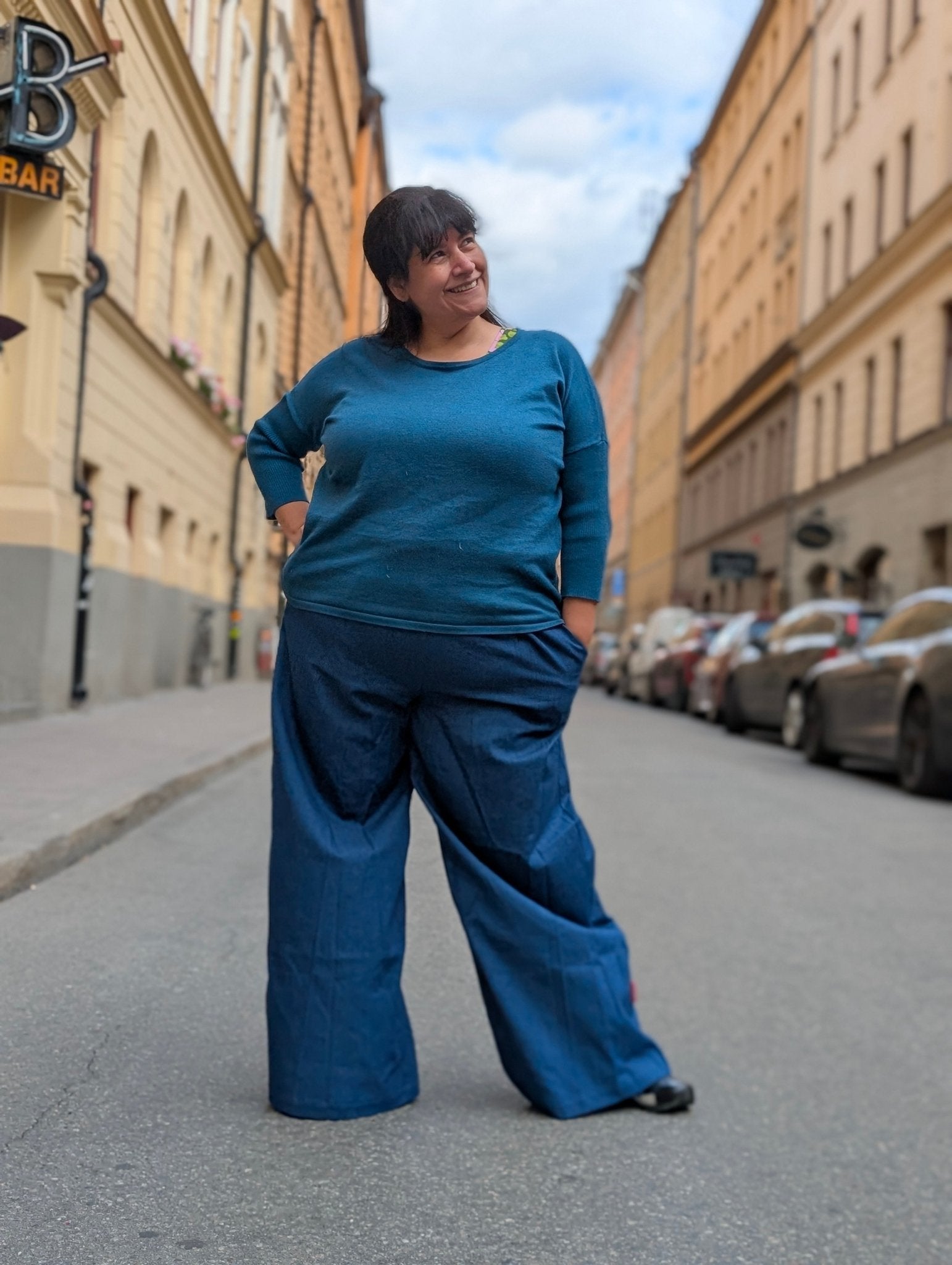 Byxor City Jeansblå | Rino Byxor i S från Rino Design Sthlm