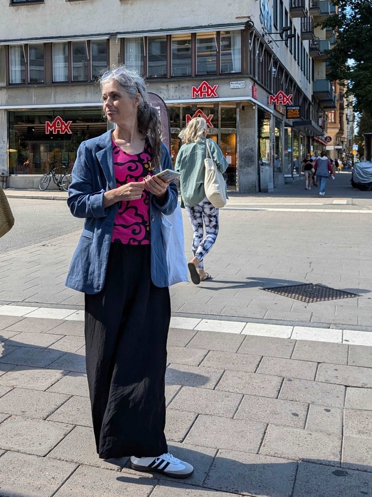 Svarta Linnebyxor City | Rino Byxor i S från Rino Design Sthlm