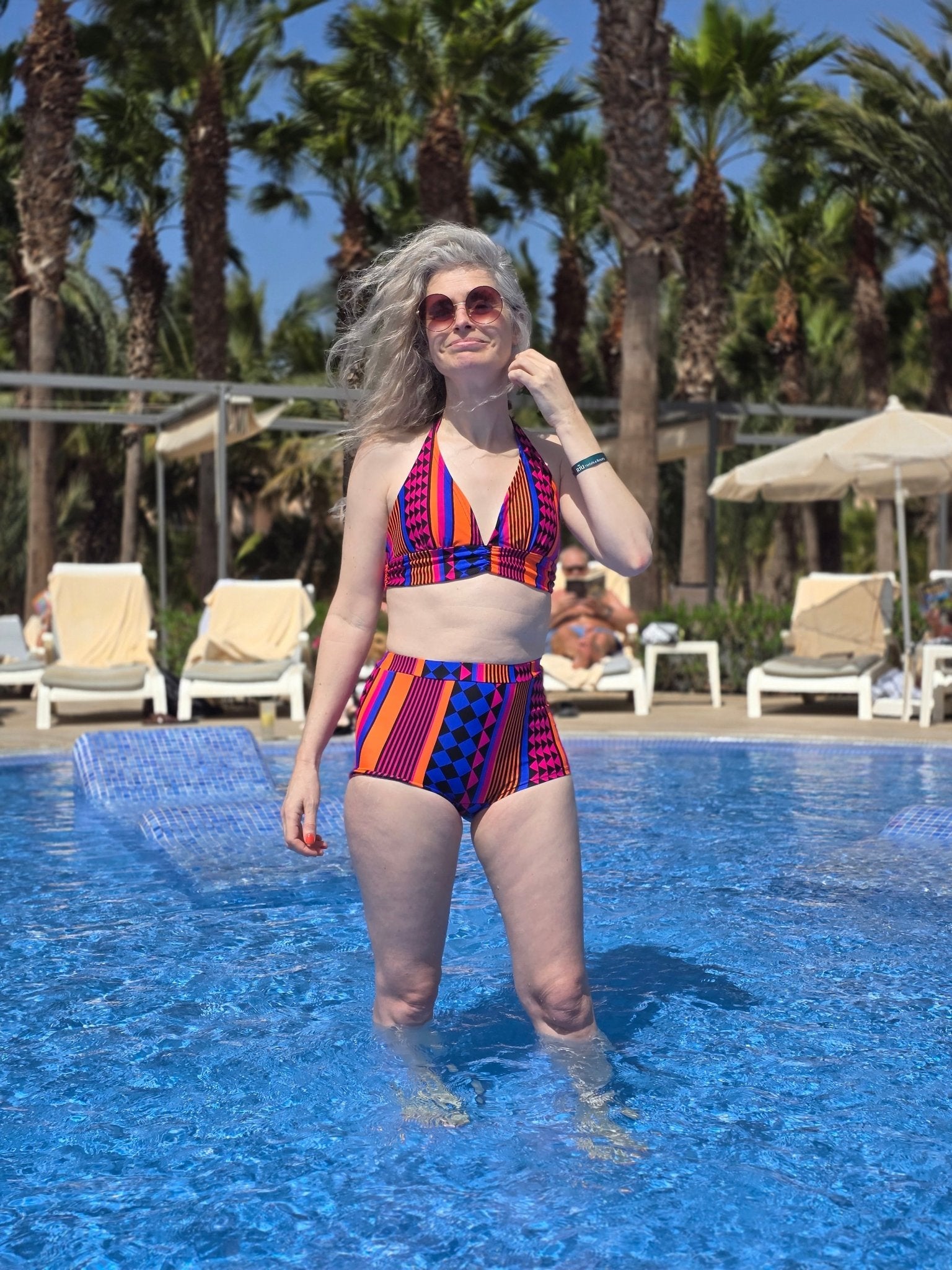 Bikinitopp Grafisk | Rino Badkläder i S från Rino Design Sthlm