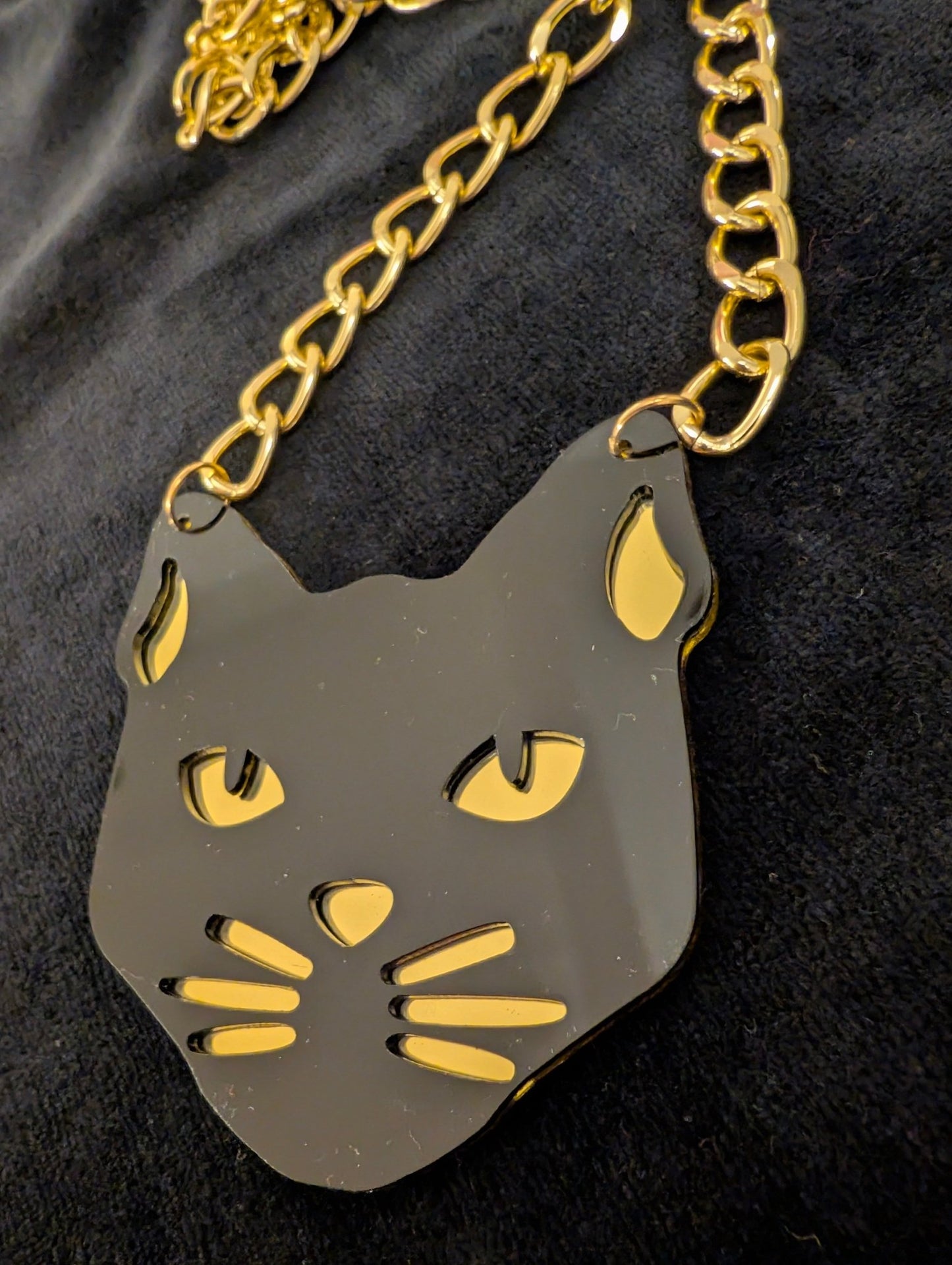 Halsband Katt - statement halsband akryl - Rino Design Sthlm