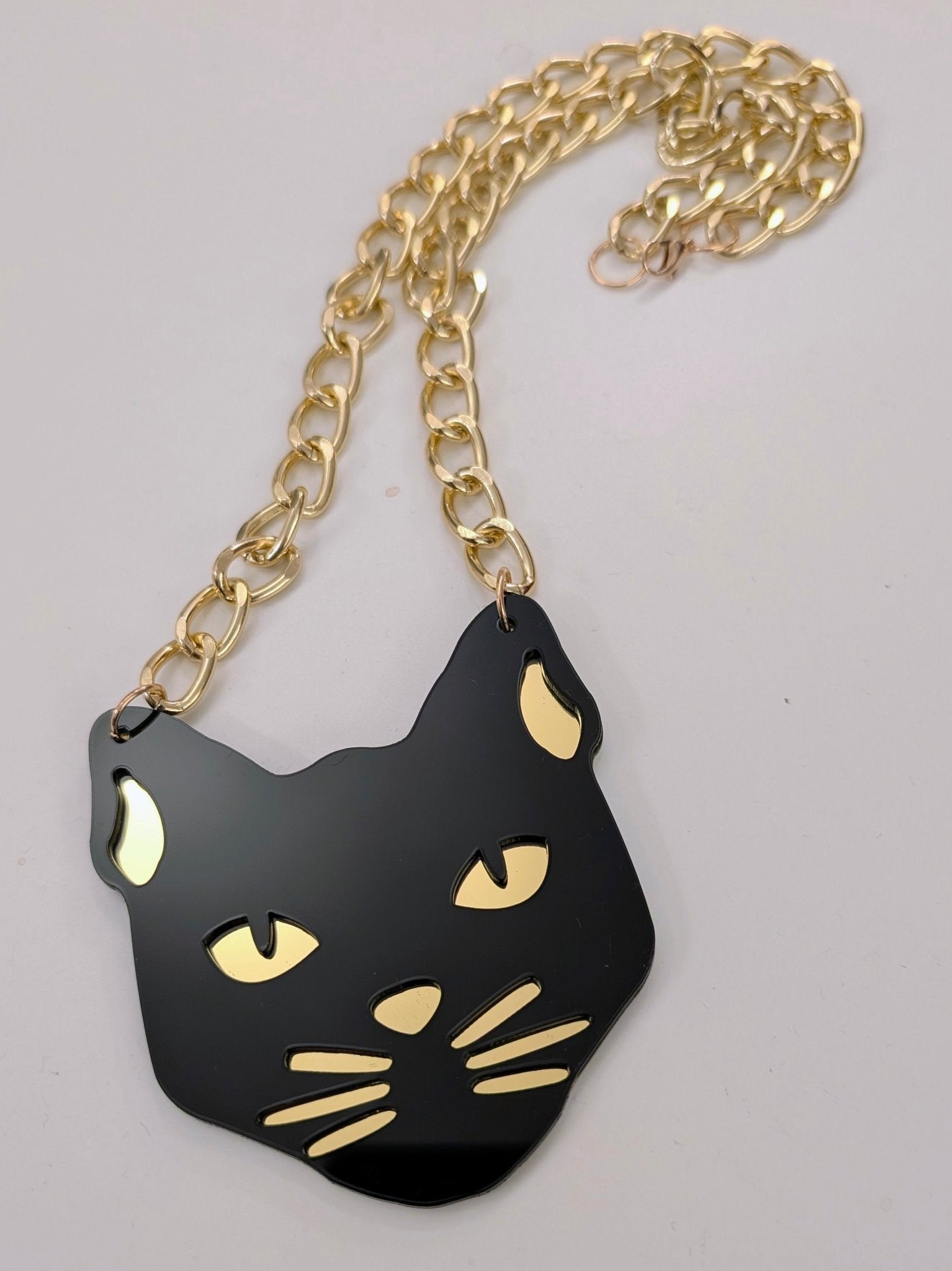 Halsband Katt - statement halsband akryl - Rino Design Sthlm