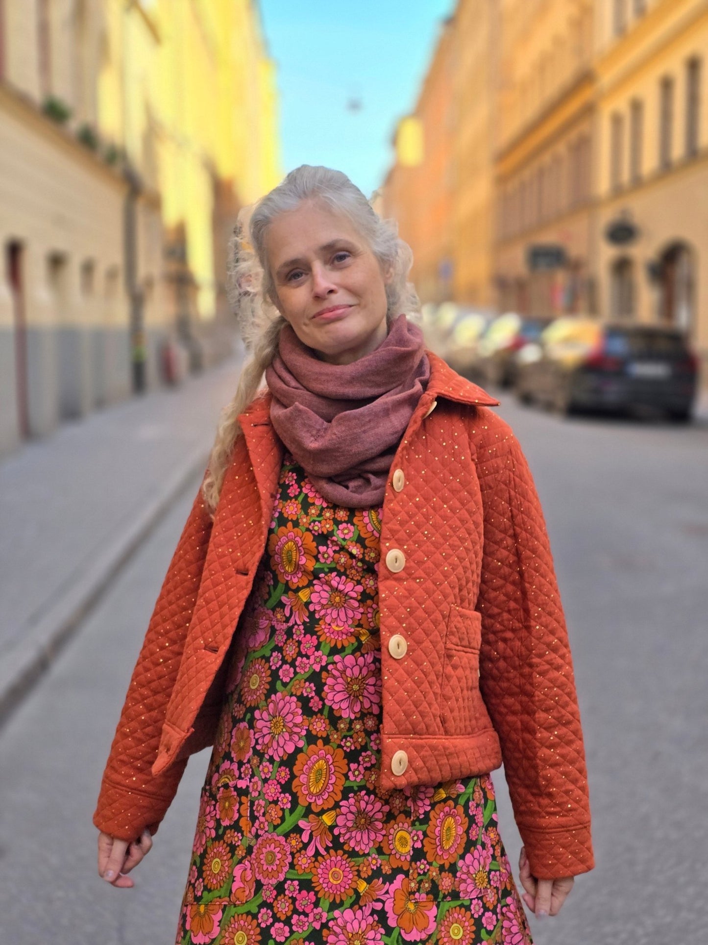 Jacka Quiltad Muslin Rost - Rino Design Sthlm