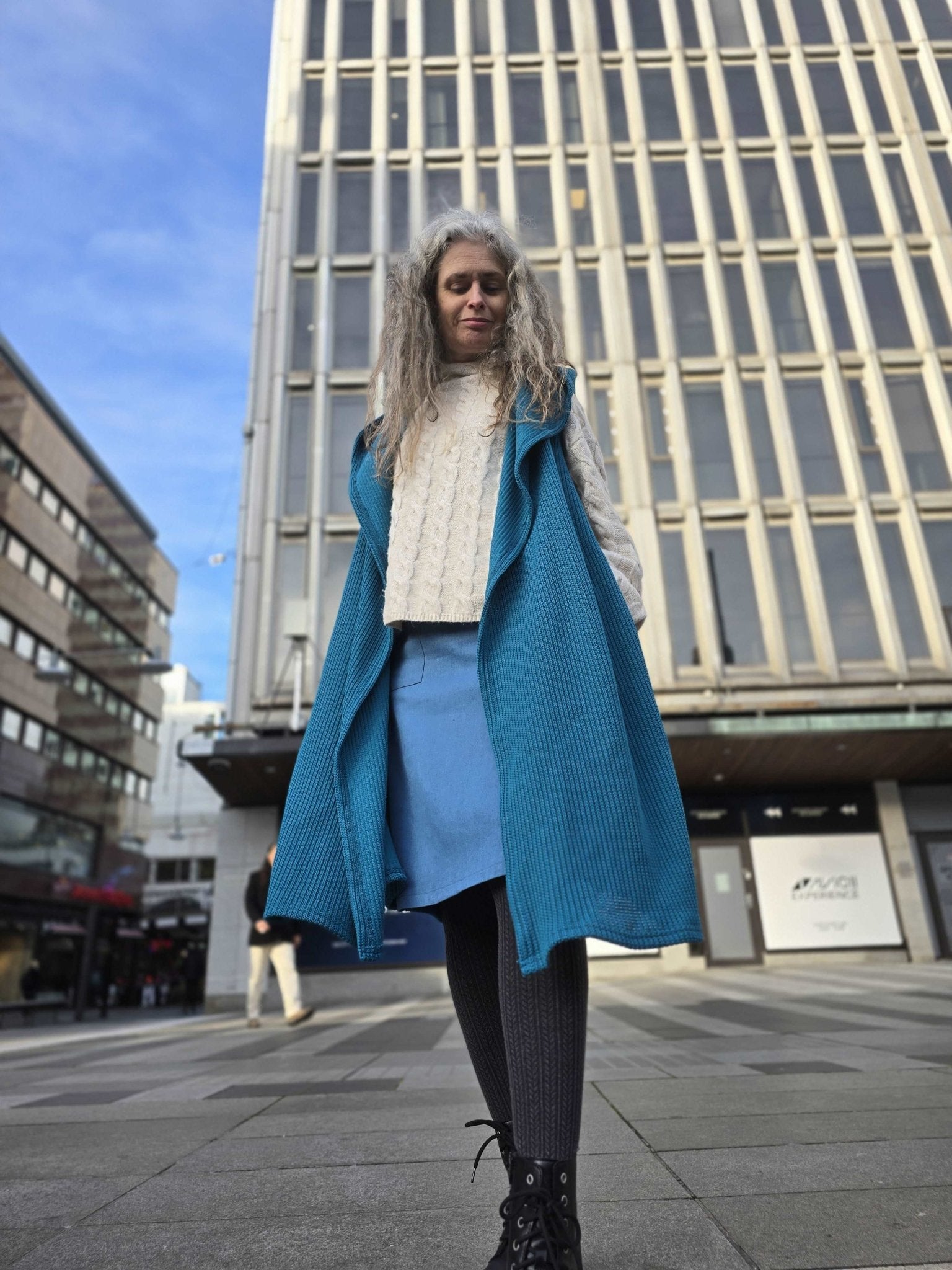 Jeanskjol Blå med lite stretch | Rino Standard product i S från Rino Design Sthlm