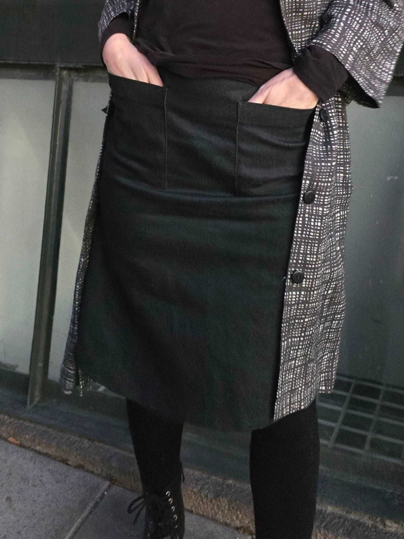 Jeanskjol Svart | Rino Kjol i S från Rino Design Sthlm