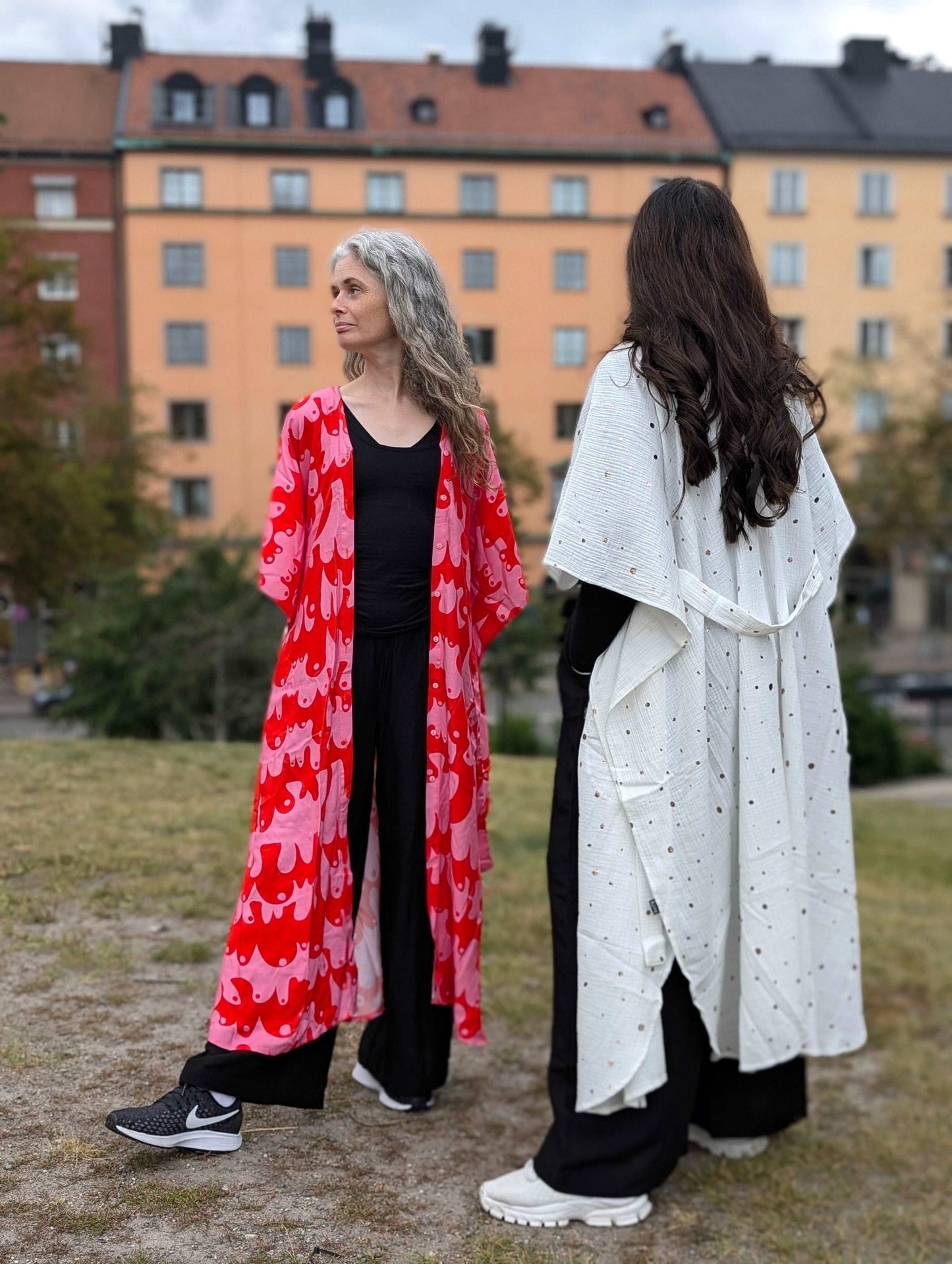 Kaftan Vit muslin - Rino Design AB