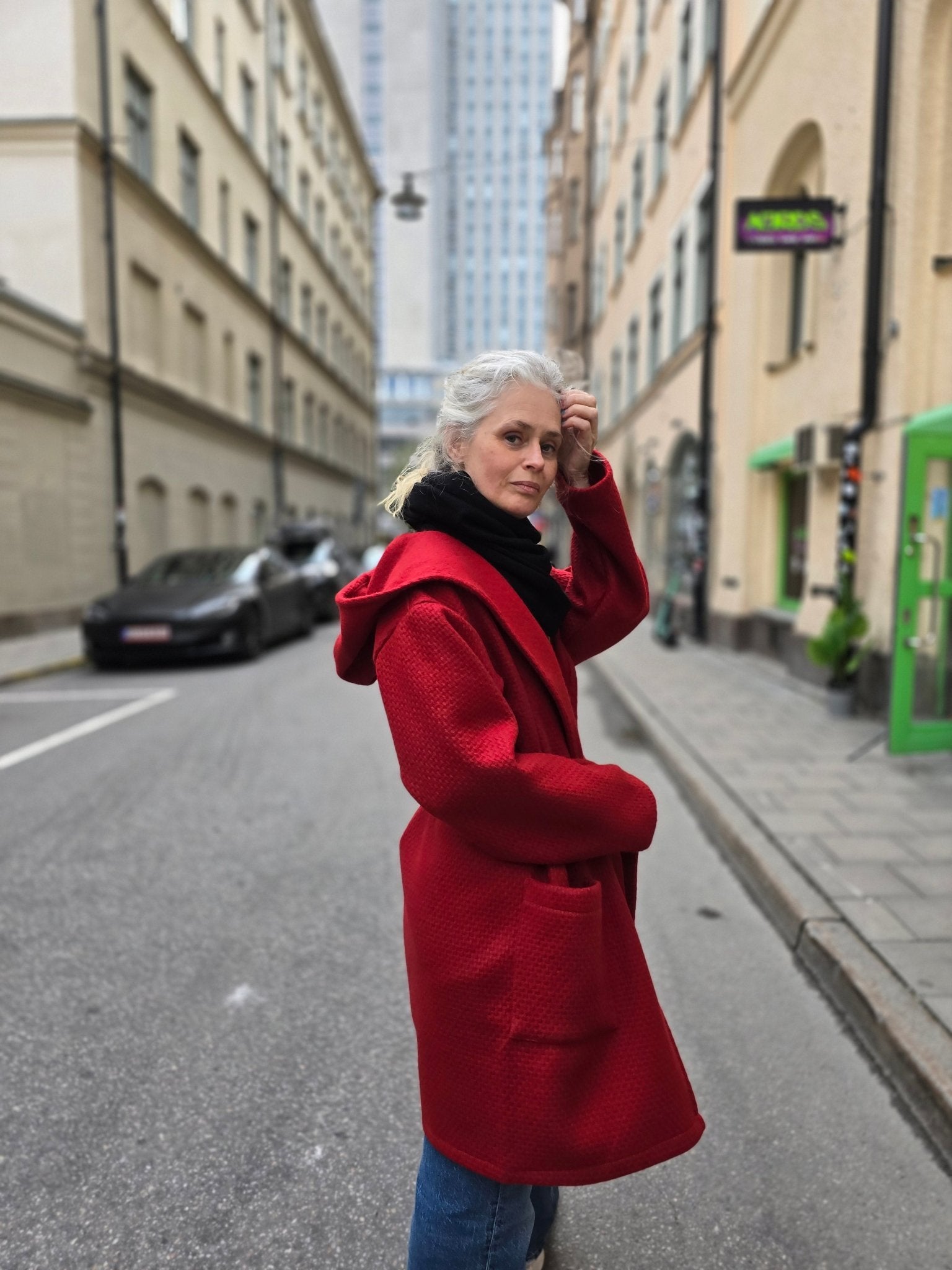 Kappa Rödluvan Röd ull - Rino Design Sthlm