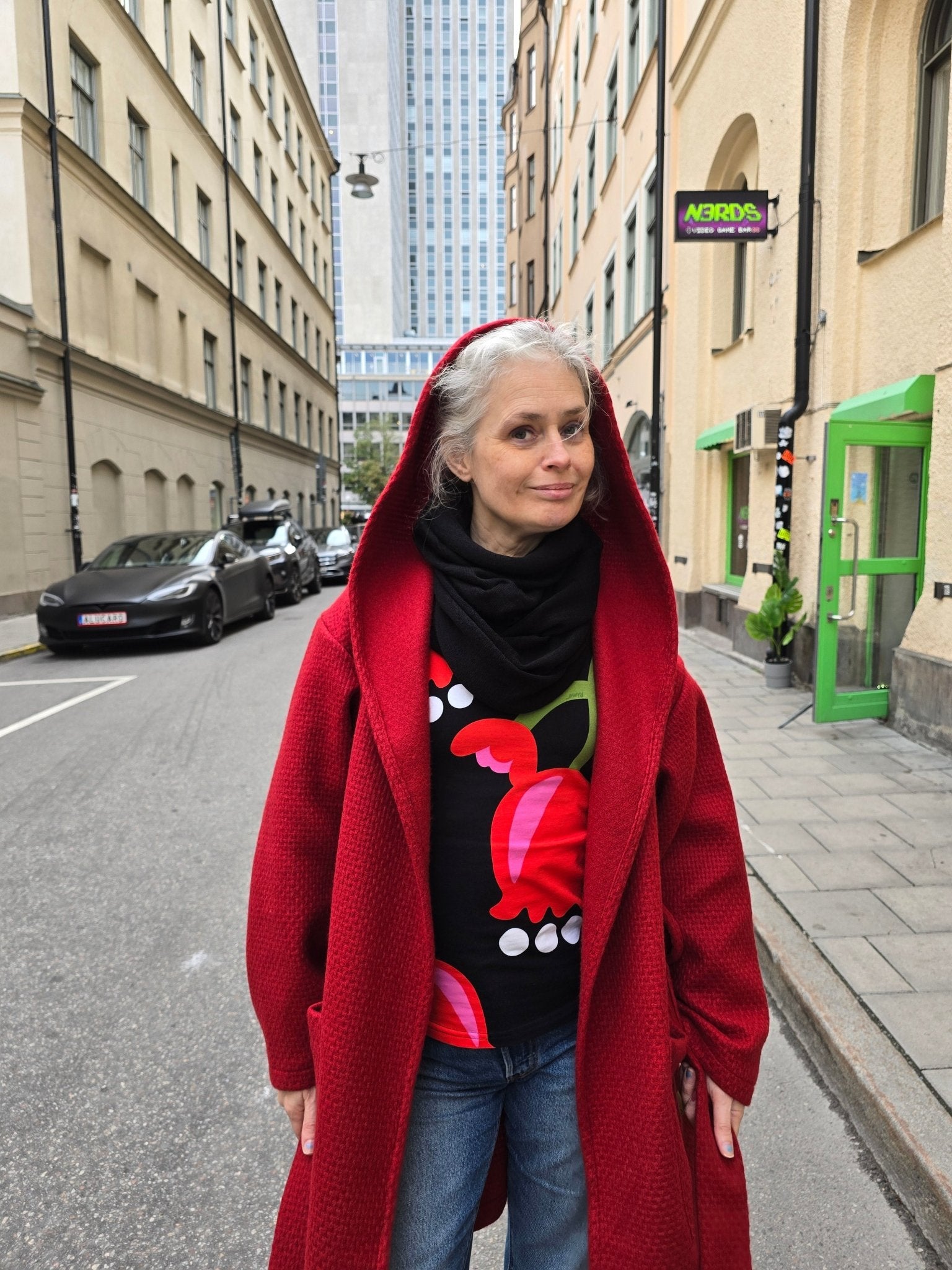 Kappa Rödluvan Röd ull - Rino Design Sthlm