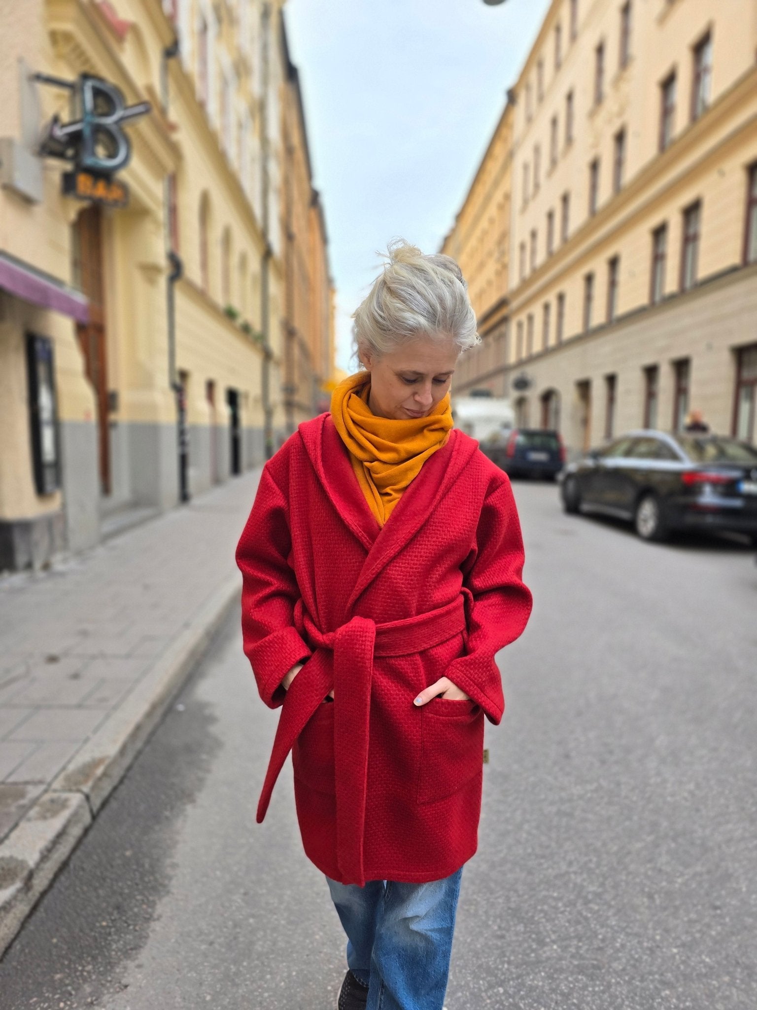 Kappa Rödluvan Röd ull - Rino Design Sthlm