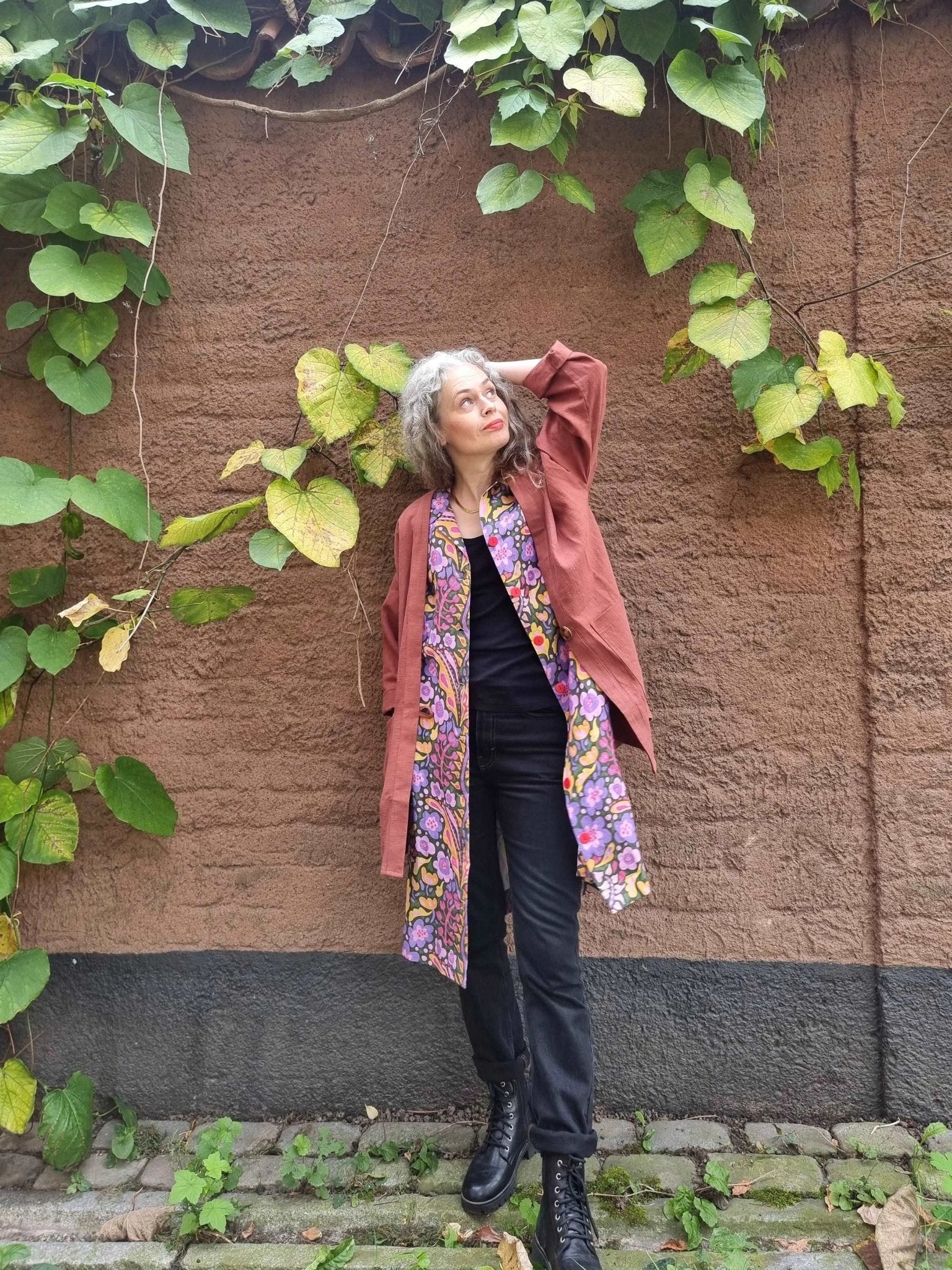 Kavaj Rostbrun | Rino Kavaj i One size från Rino Design Sthlm