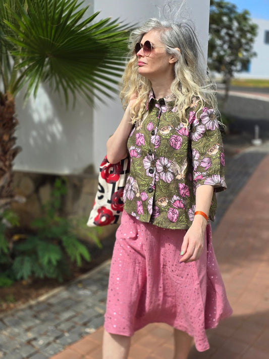 Kjol muslin Rosa - Rino Design Sthlm