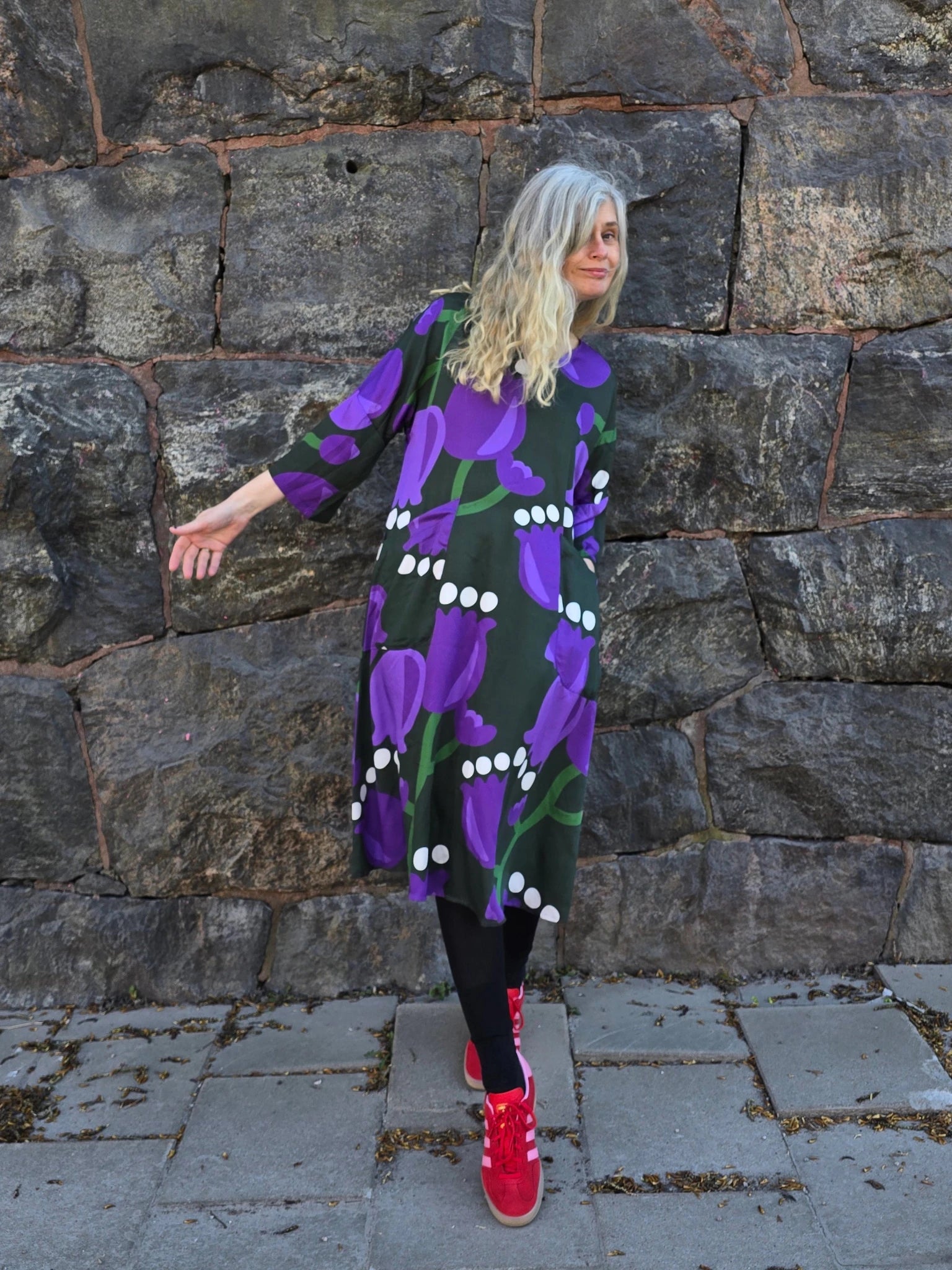 Klänning Vera Tulpan Lila | Rino Klänning i S från Rino Design Sthlm