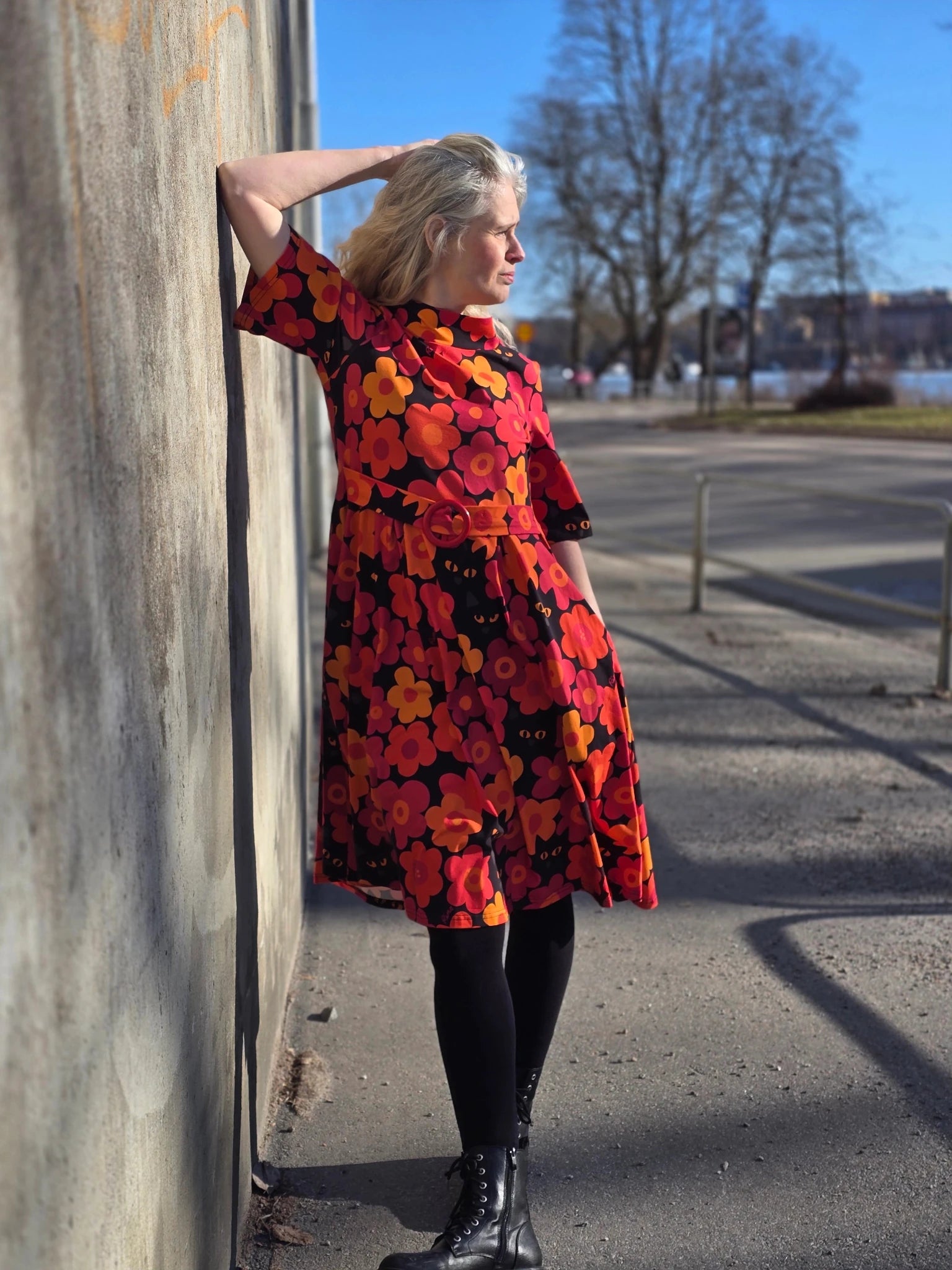 Klänning Gittan Tittut Orange | Rino Design Klänning i S från Rino Design Sthlm