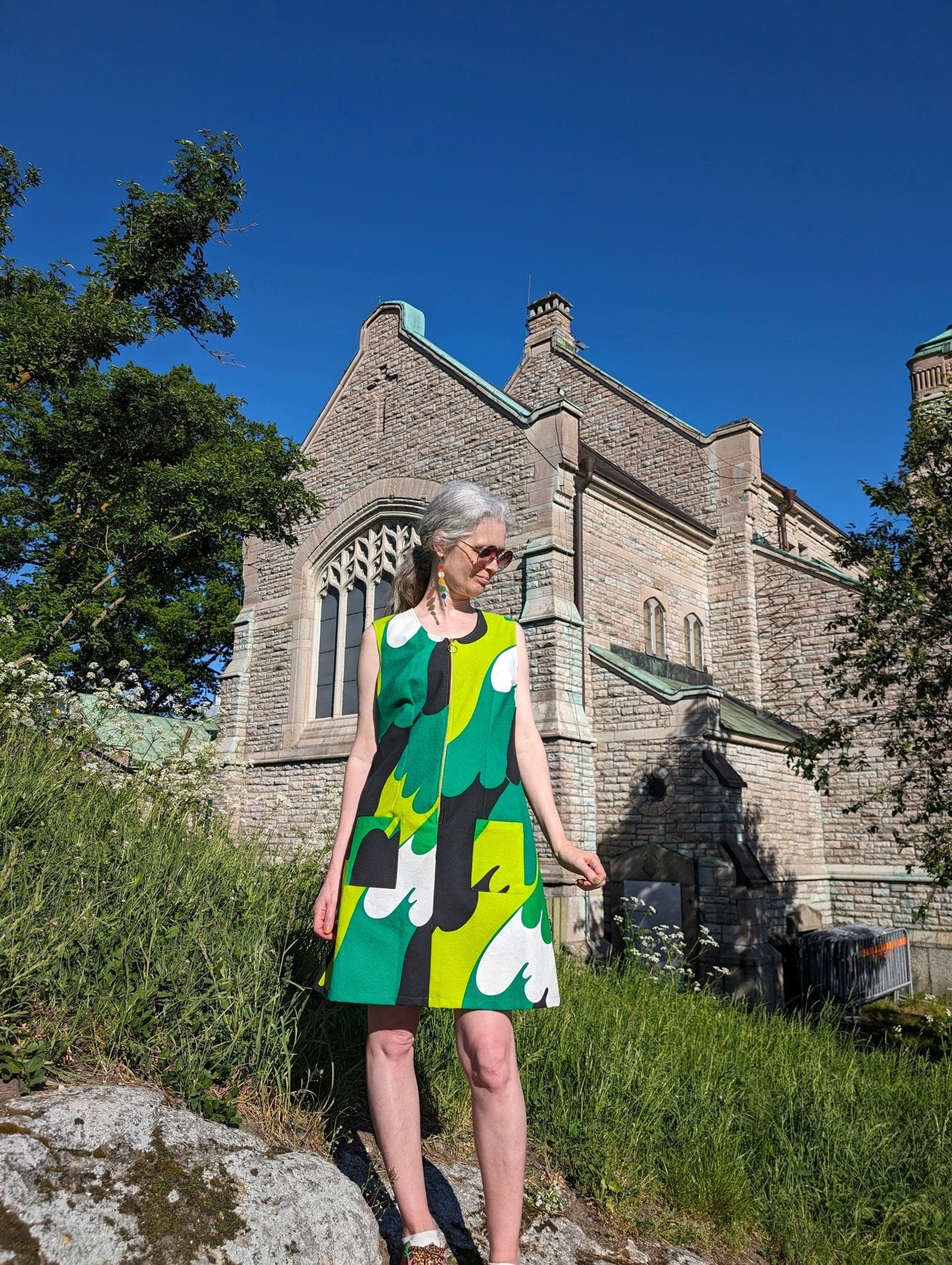 Klänning Linnea Fristedt grön - Rino Design Sthlm