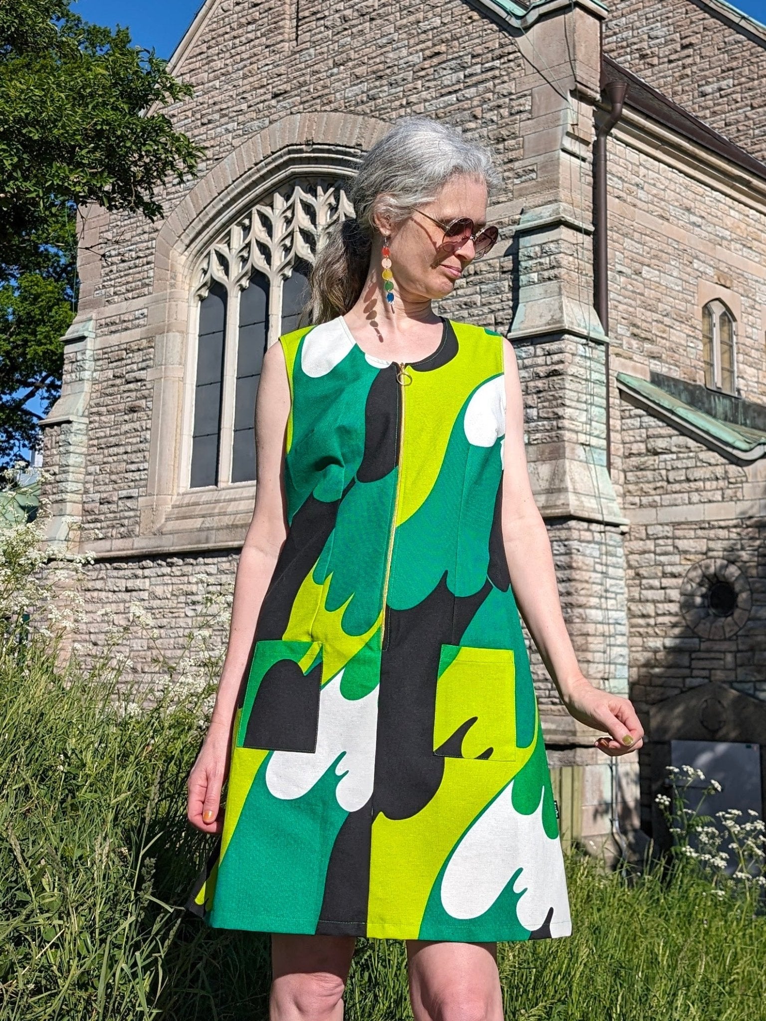 Klänning Linnea Fristedt grön | Rino Klänning i S från Rino Design Sthlm