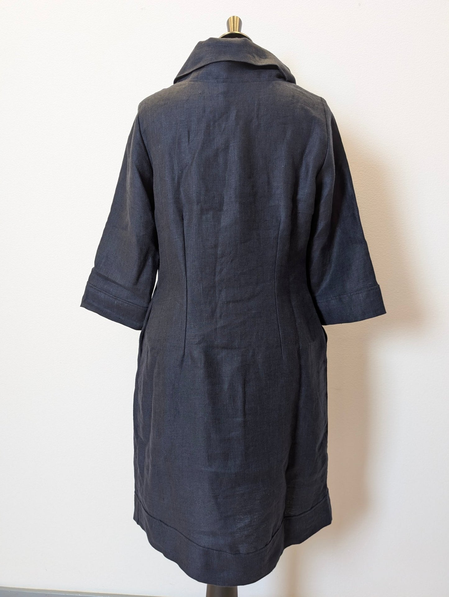 Klänning Prästkrage Mörkblå By Rino - Rino Design Sthlm