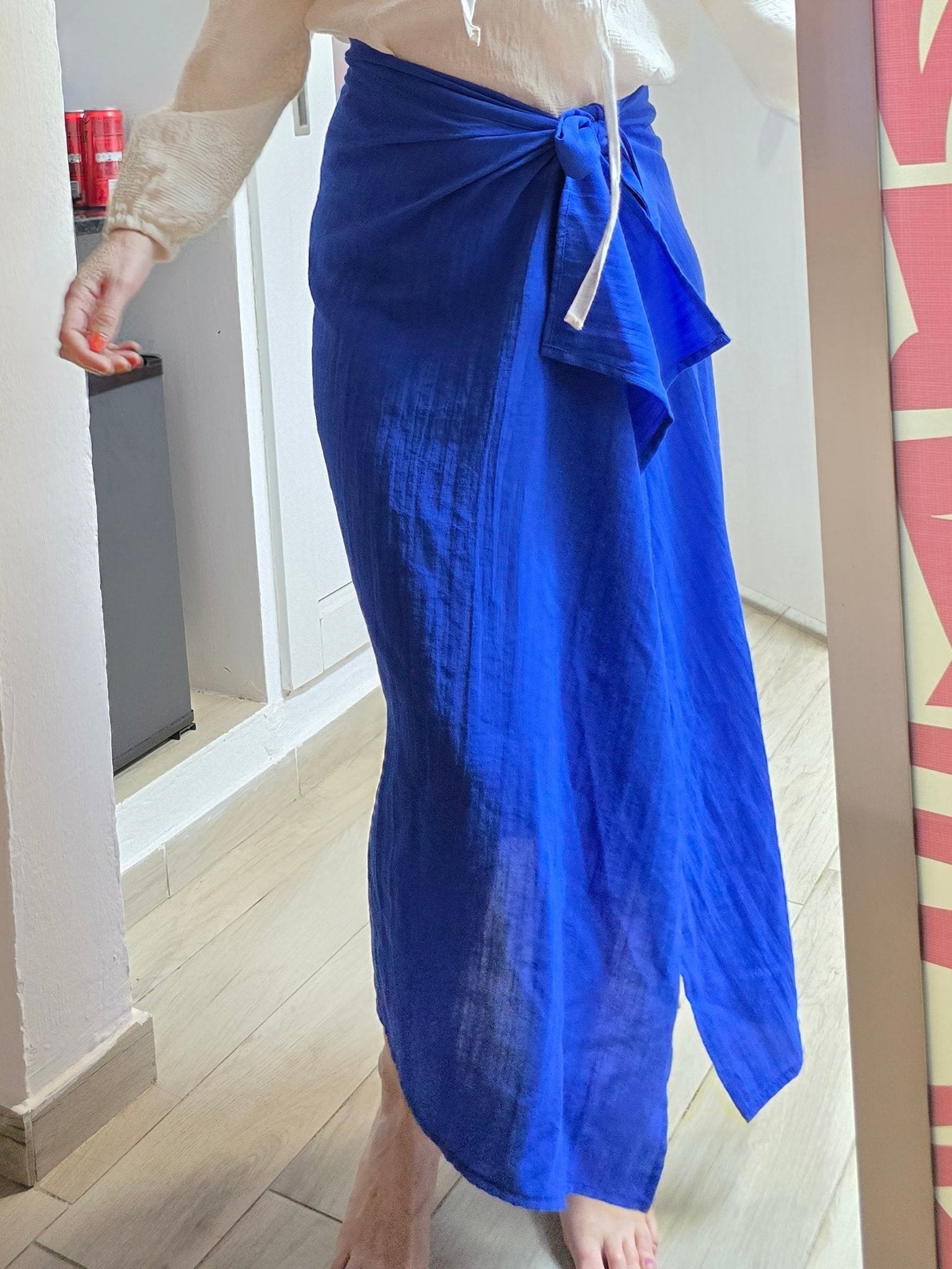 Kornblå Sarong - Rino Design Sthlm