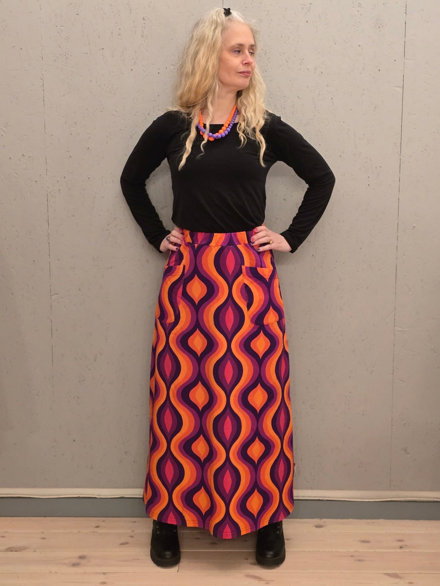 Lång Trikåkjol – Venus by Rino - Rino Design Sthlm