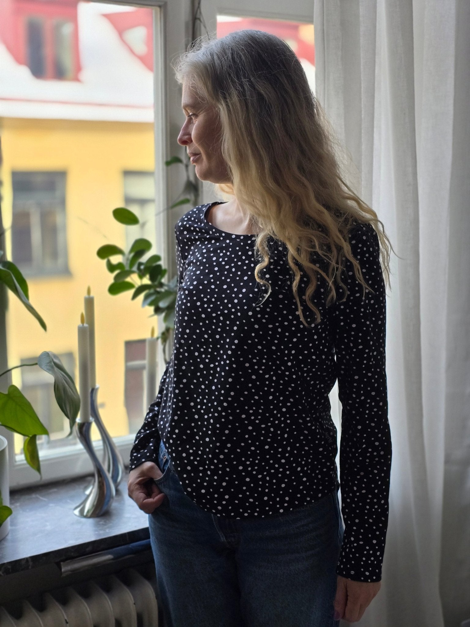 Långärmad tröja Prickig | Rino Långärmad tröja i S från Rino Design Sthlm