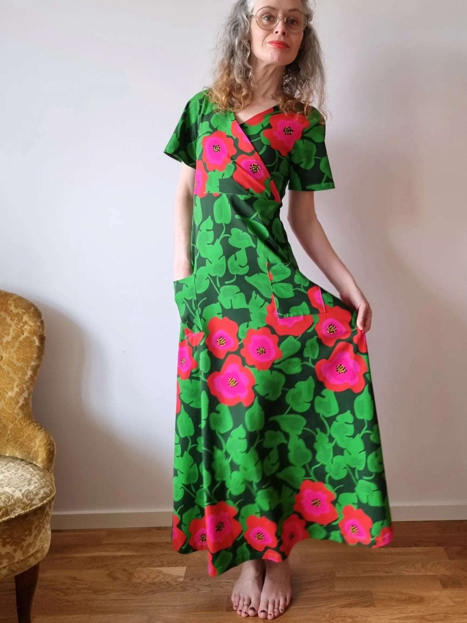 Långklänning Törnrosa | Rino Klänning i small från Rino Design Sthlm