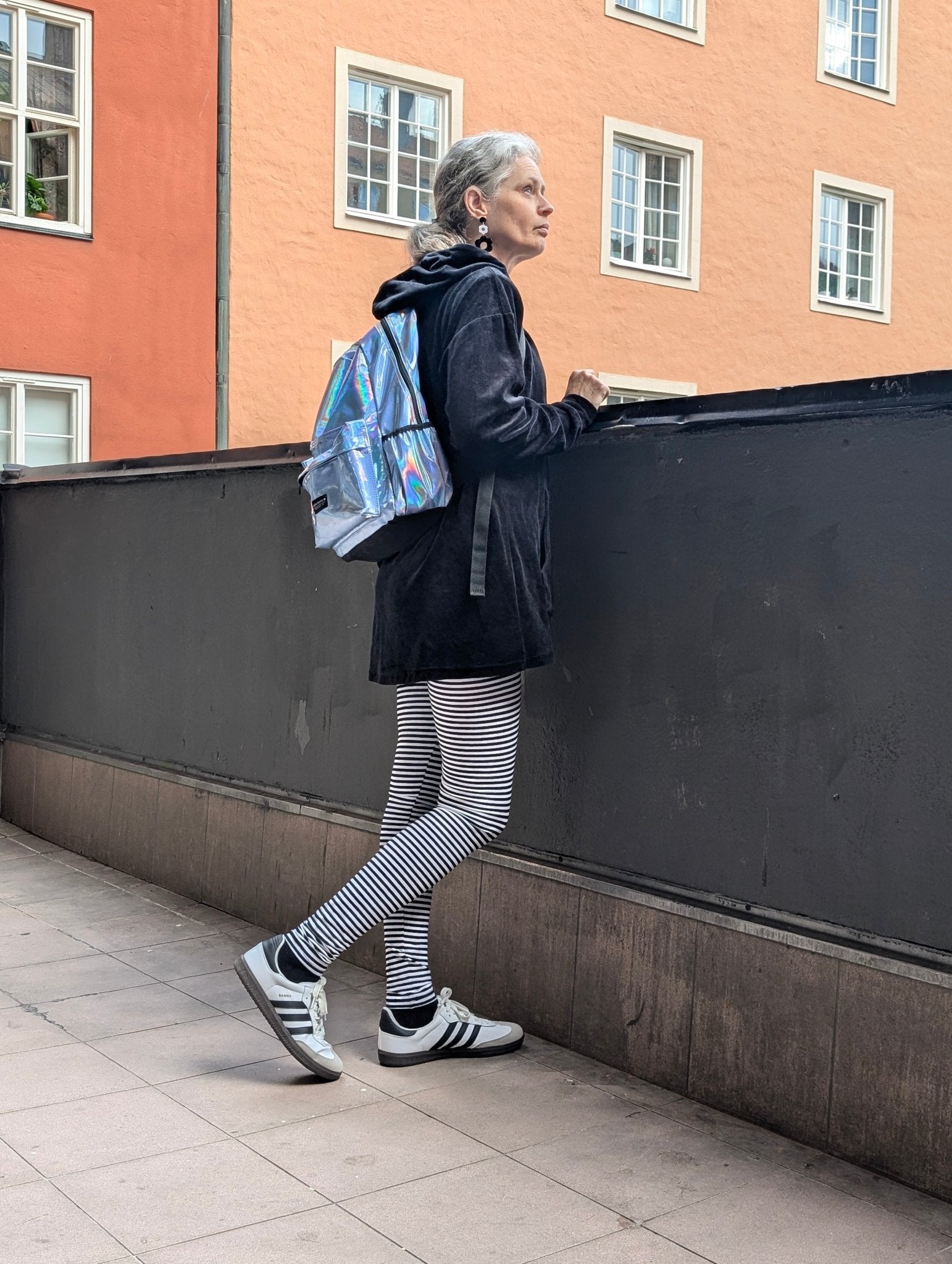 Leggings Randiga | Rino Leggings i S från Rino Design Sthlm