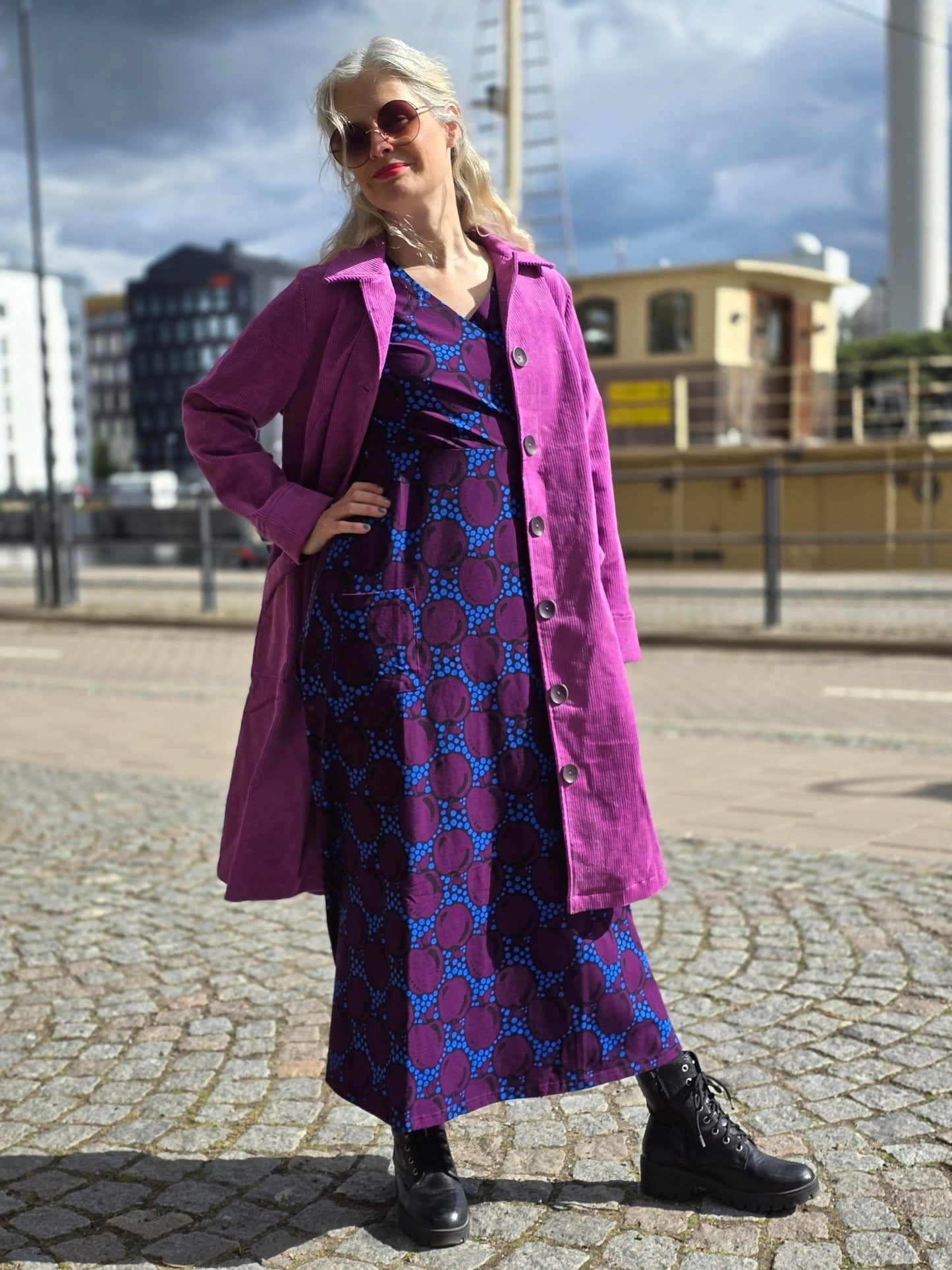Lila Manchesterkappa - Rino Design Sthlm