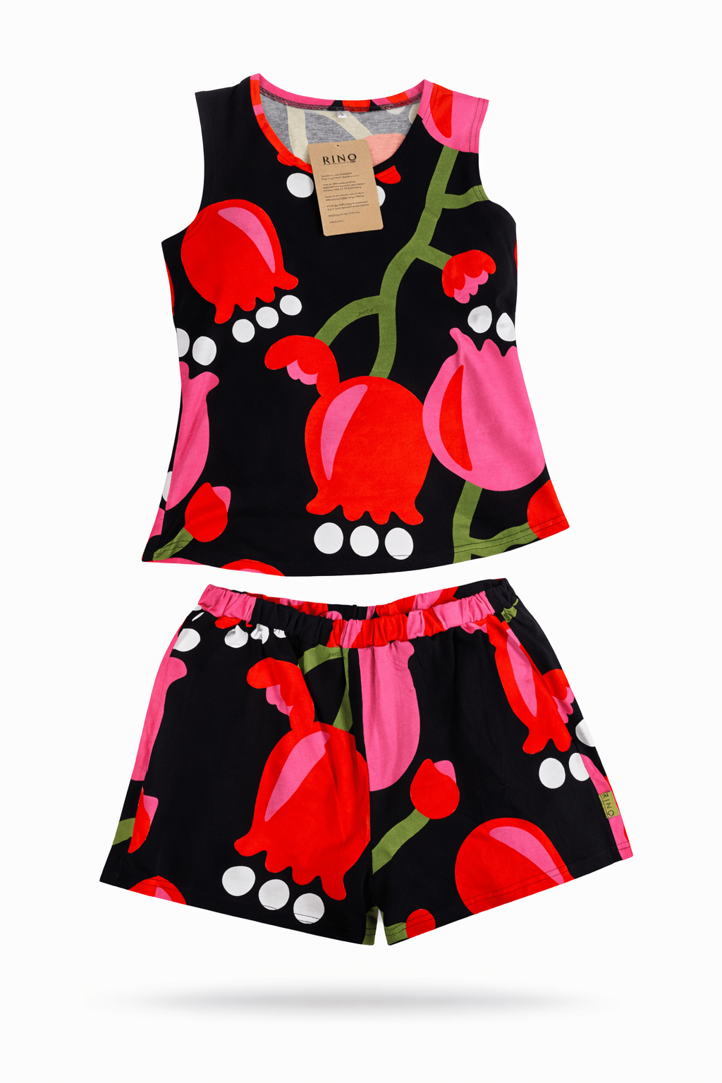 Linne & Shorts Tulpan Set i S från Rino Design Sthlm