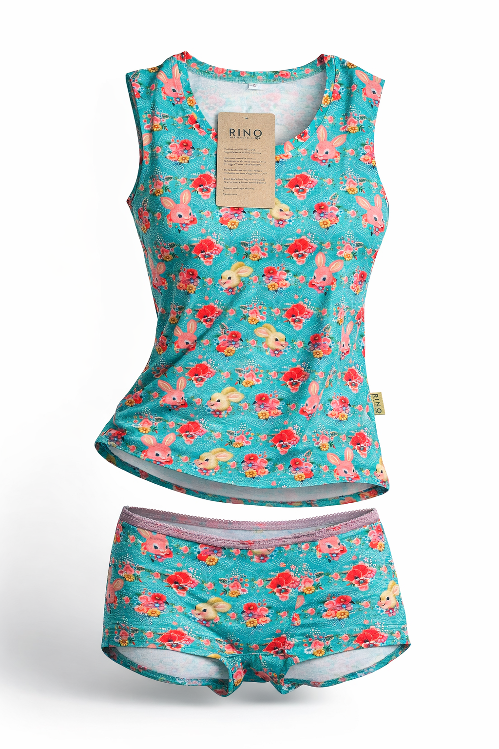 Linne & trosor Happy Bunny Set i S från Rino Design Sthlm