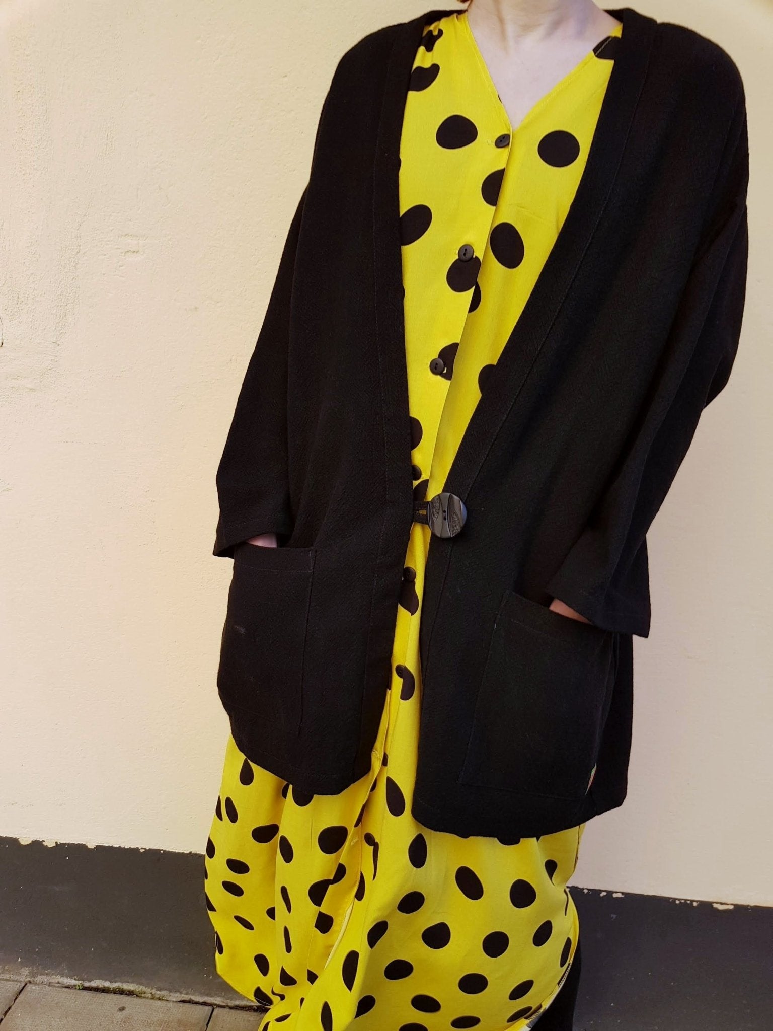 Kavaj Linne Svart | Rino Kavaj i One size från Rino Design Sthlm