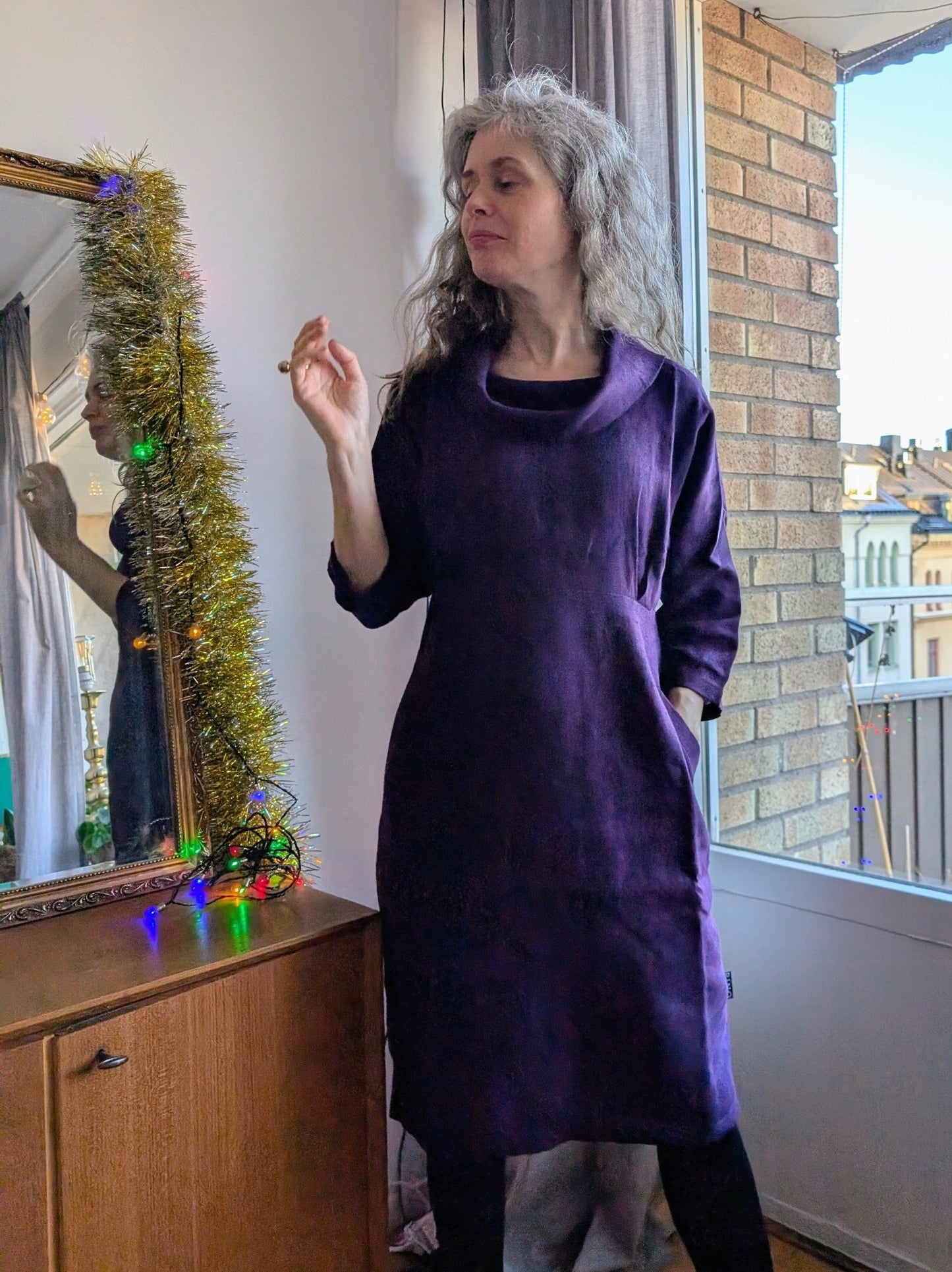 Linneklänning Jackie Lila - Rino Design AB