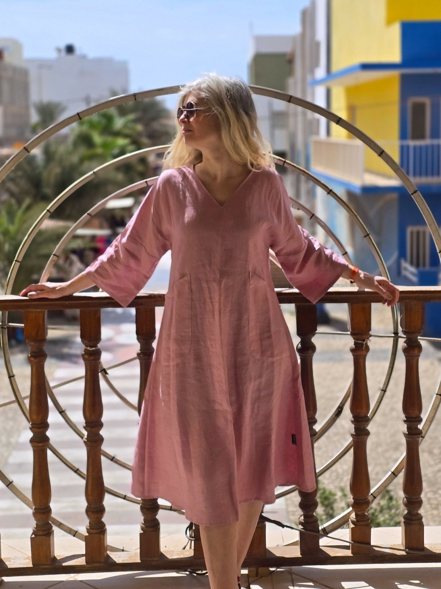 Klänning Vera Gammelrosa | Rino Klänning i S från Rino Design Sthlm