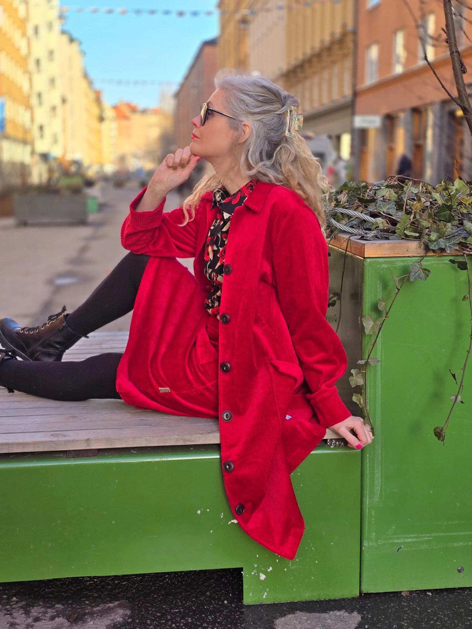 Manchesterkappa Röd | Rino Kappa manchester i S från Rino Design Sthlm