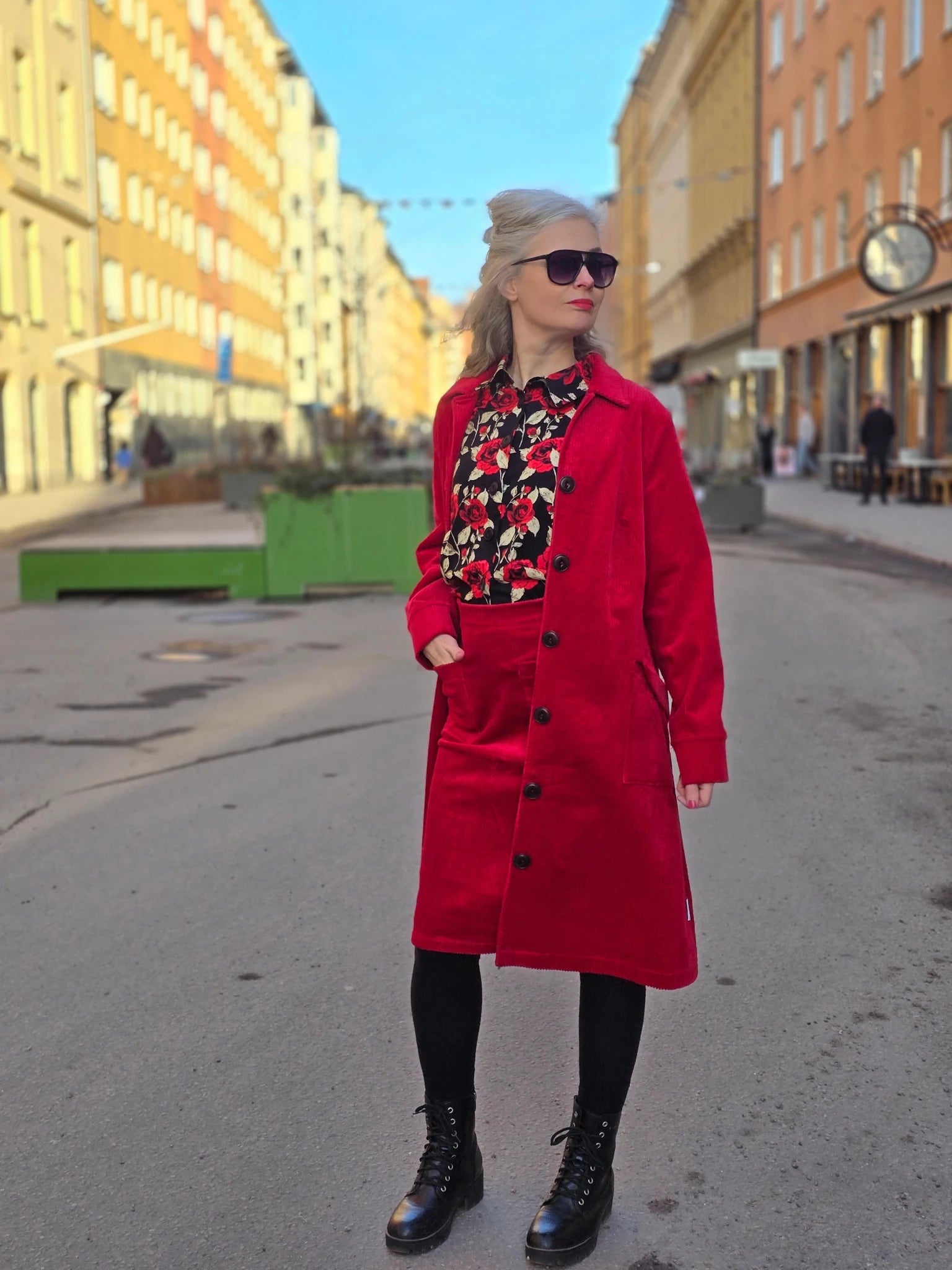 Manchesterkappa Röd | Rino Kappa manchester i S från Rino Design Sthlm