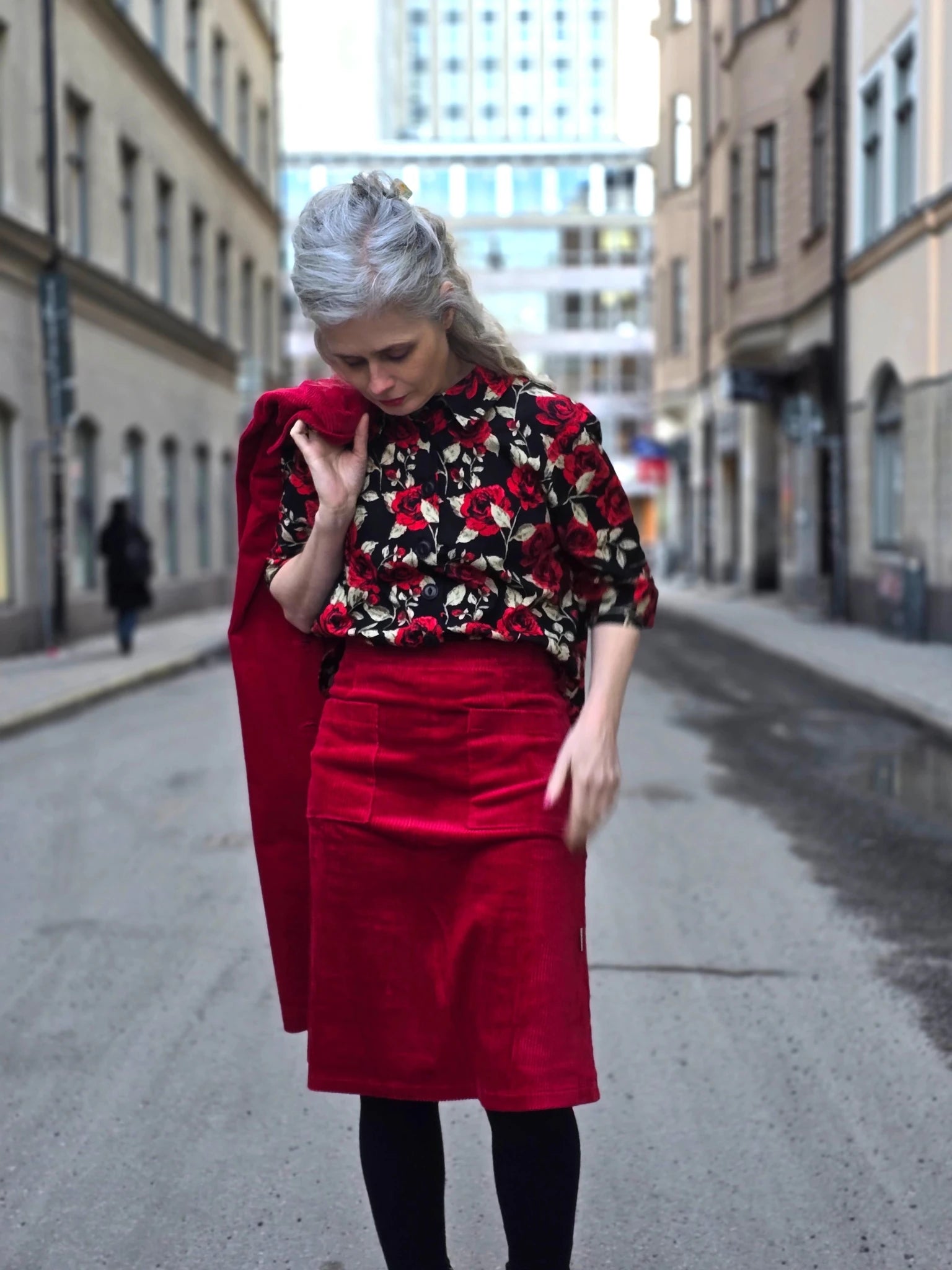 Manchesterkjol Röd | Rino Kjol i S från Rino Design Sthlm