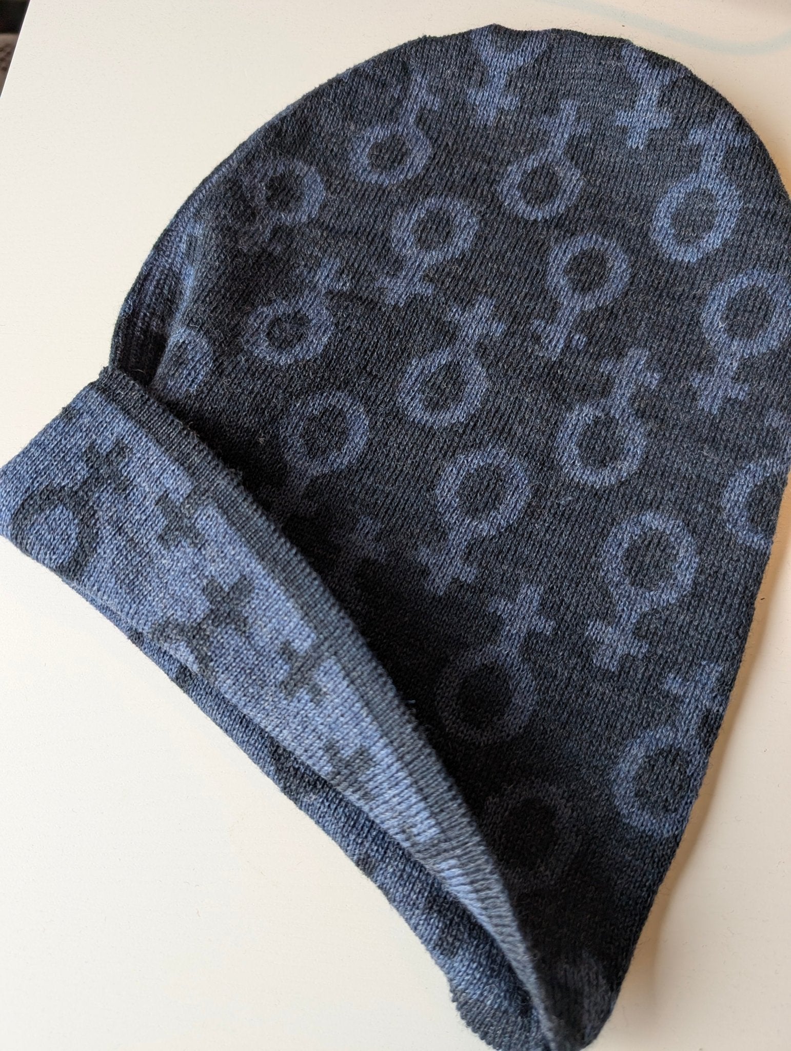 Mössa Ull Feminist Blå | Rino Mössa i One size från Rino Design Sthlm