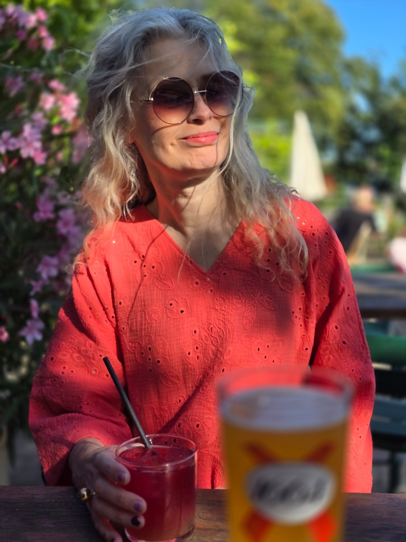 Klänning Vera Korall brodyr | Rino Klänning i S från Rino Design Sthlm