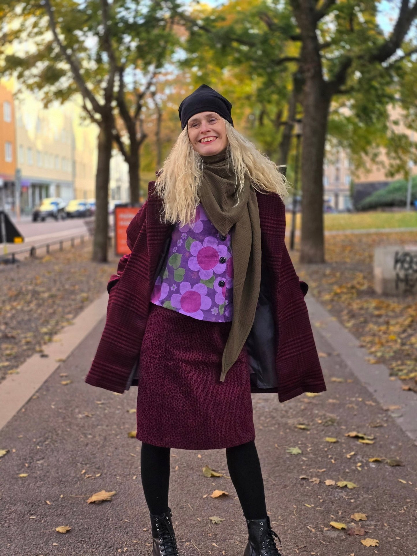 Muslinsjal Trekant Militärgrön - Rino Design Sthlm
